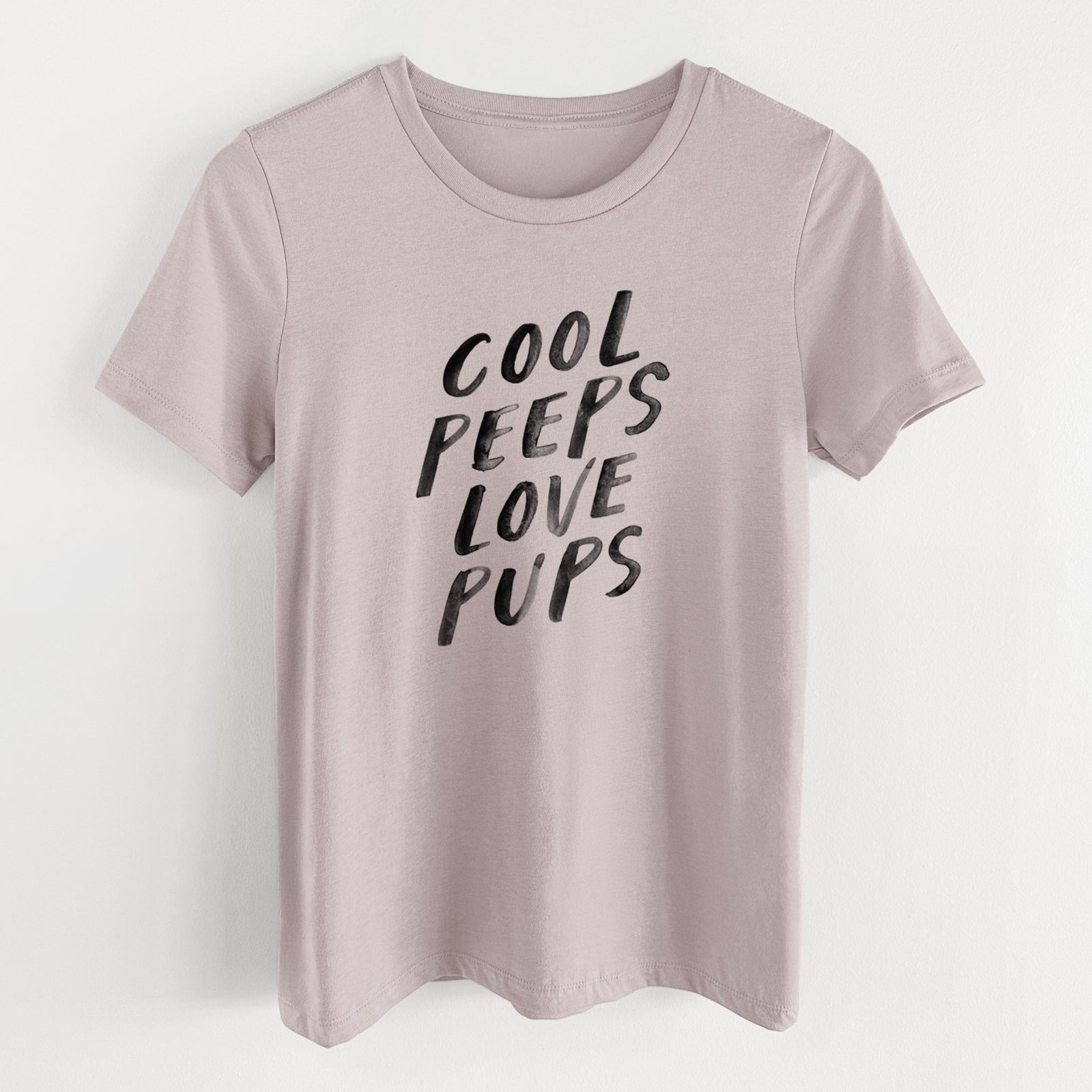 Cool Peeps Love Pups - Women's Lightweight Relaxed Fit 100% Cotton Crewneck