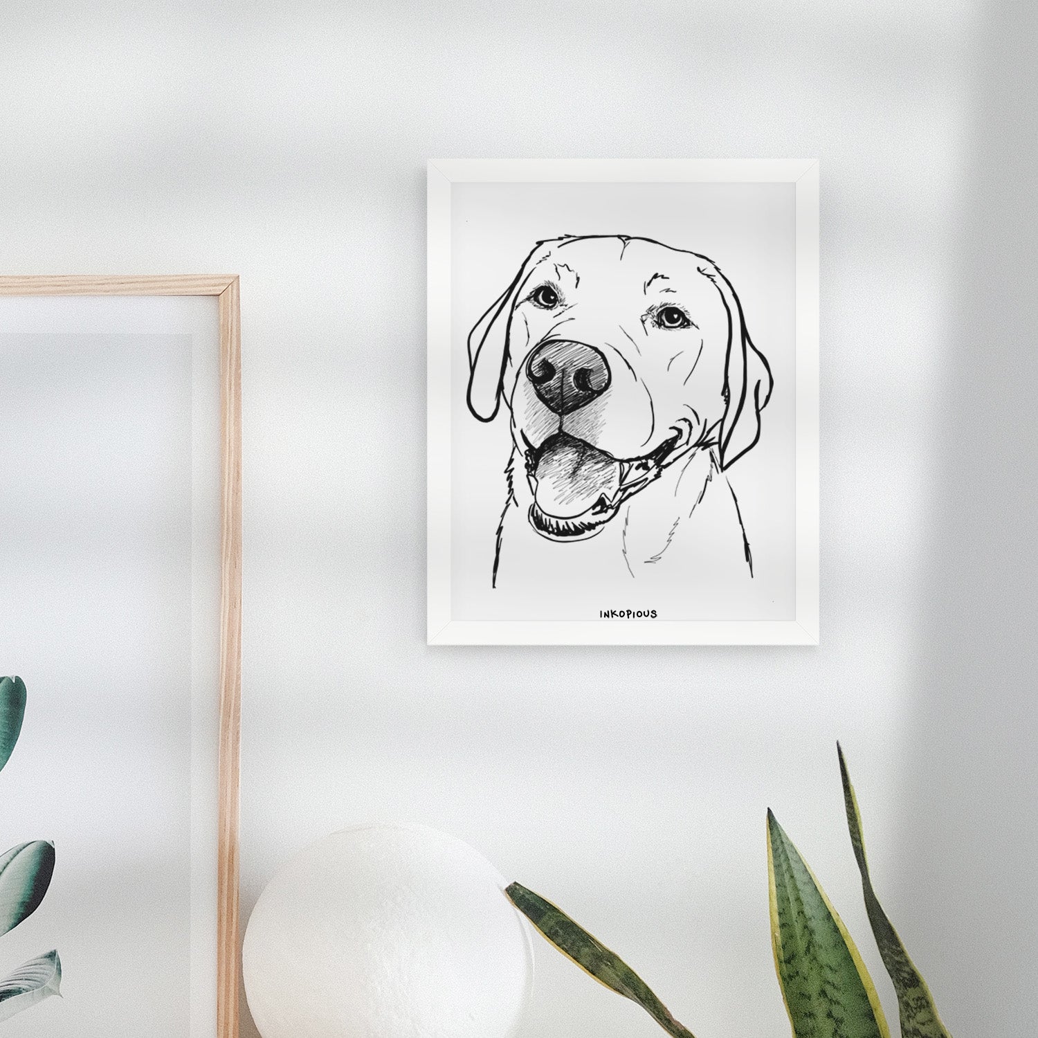 Doodled Jimmy the Larbrador Retriever Art Print