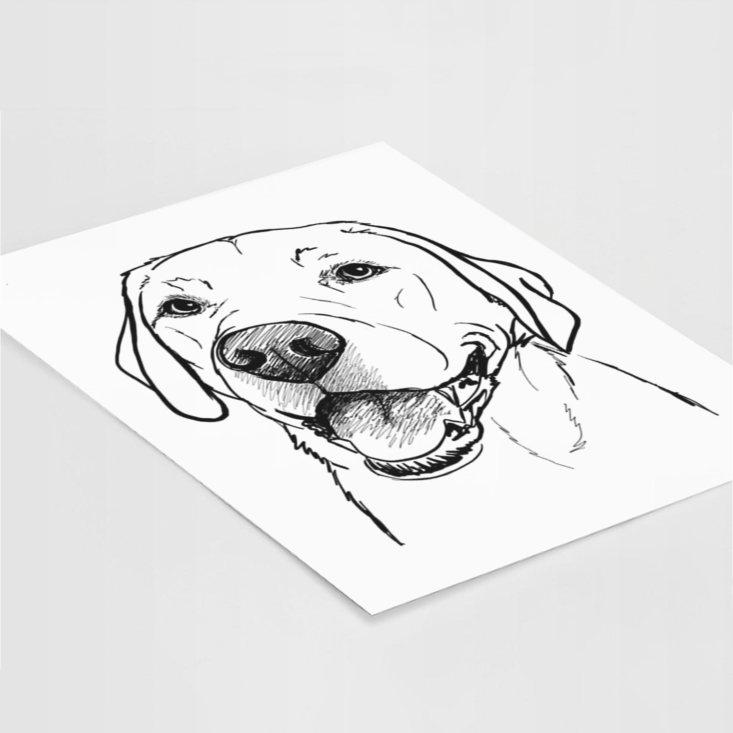 Doodled Jimmy the Larbrador Retriever Art Print