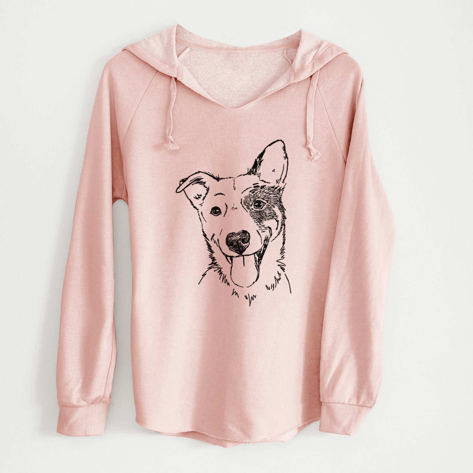 Doodled Ozzy the Mixed Breed - Cali Wave Hooded Sweatshirt