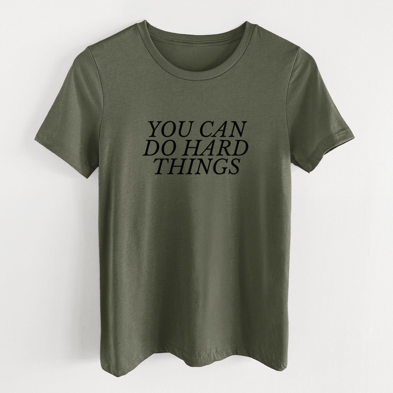 You Can Do Hard Things - Women's Lightweight Relaxed Fit 100% Cotton Crewneck