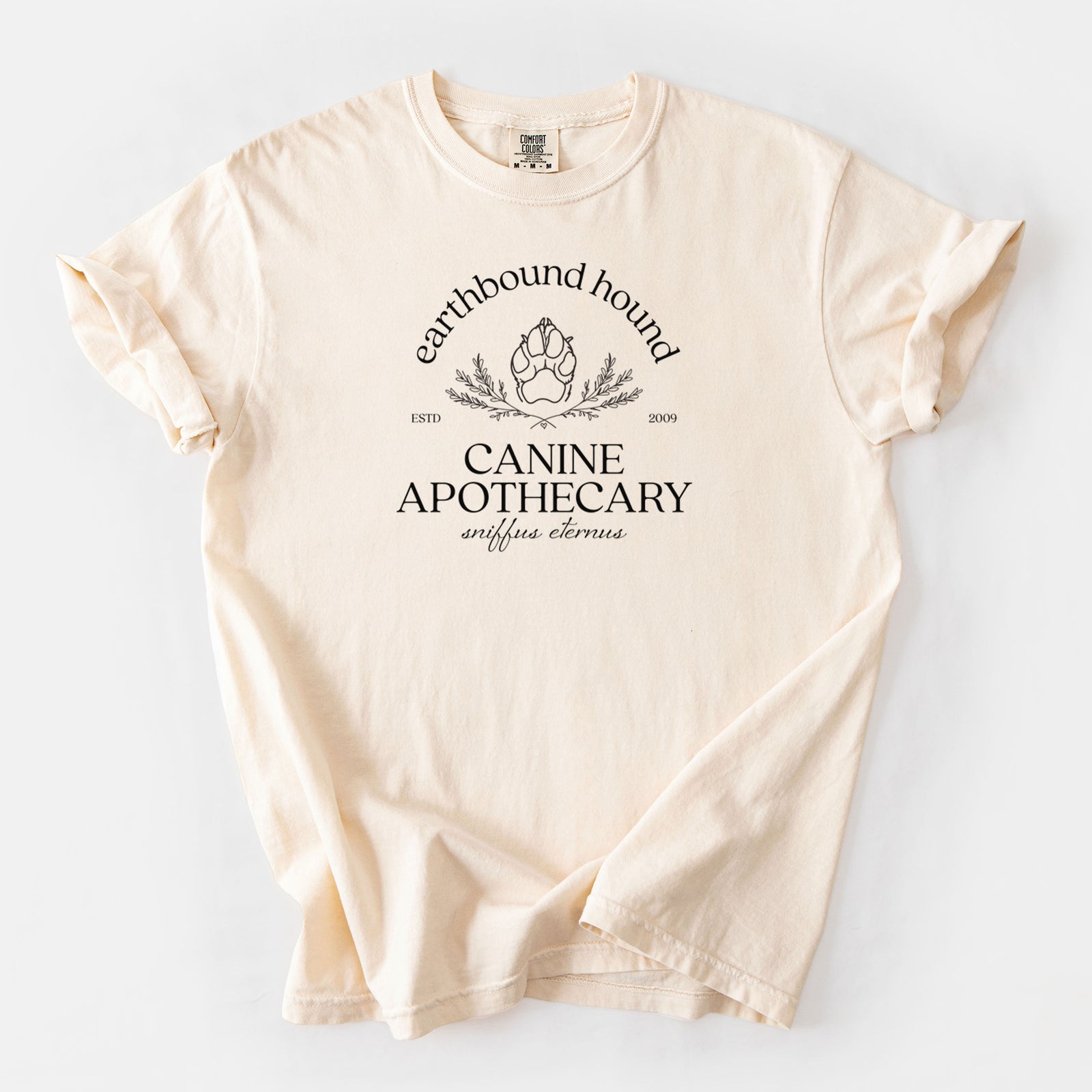 Earthbound Hound – Canine Apothecary - Unisex Comfort Colors Garment-Dyed Heavyweight T-shirt in Ivory