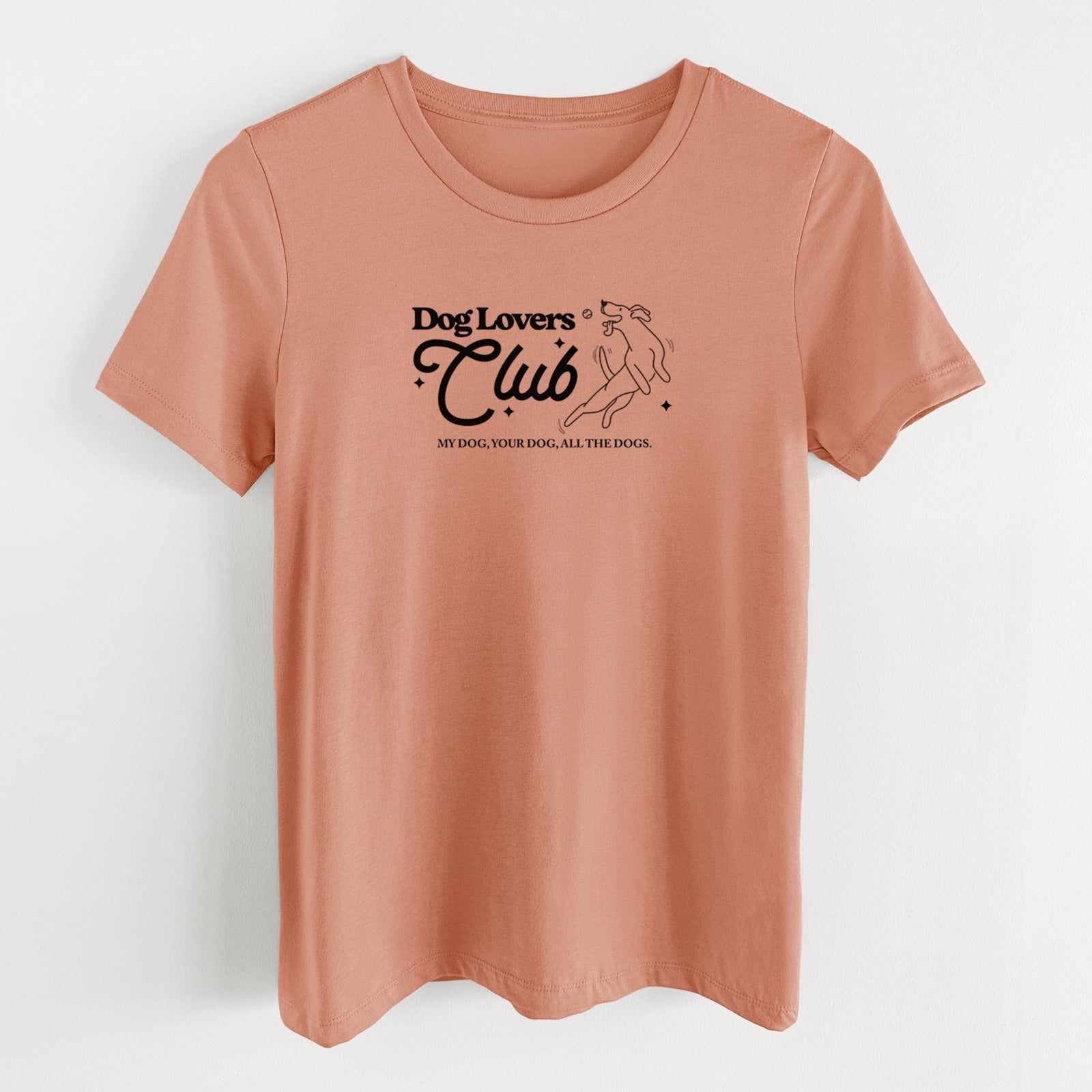 Dog Lovers Club - Women's Lightweight Relaxed Fit 100% Cotton Crewneck