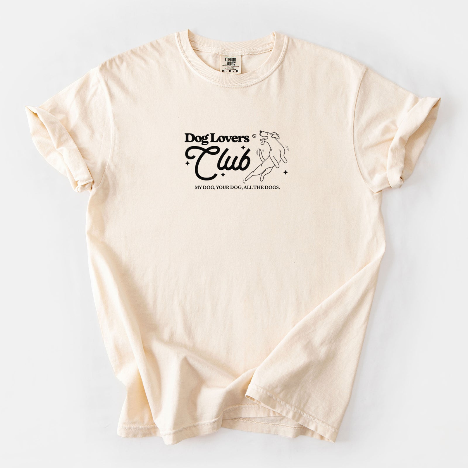 Dog Lovers Club - Unisex Comfort Colors Garment-Dyed Heavyweight T-shirt in Ivory