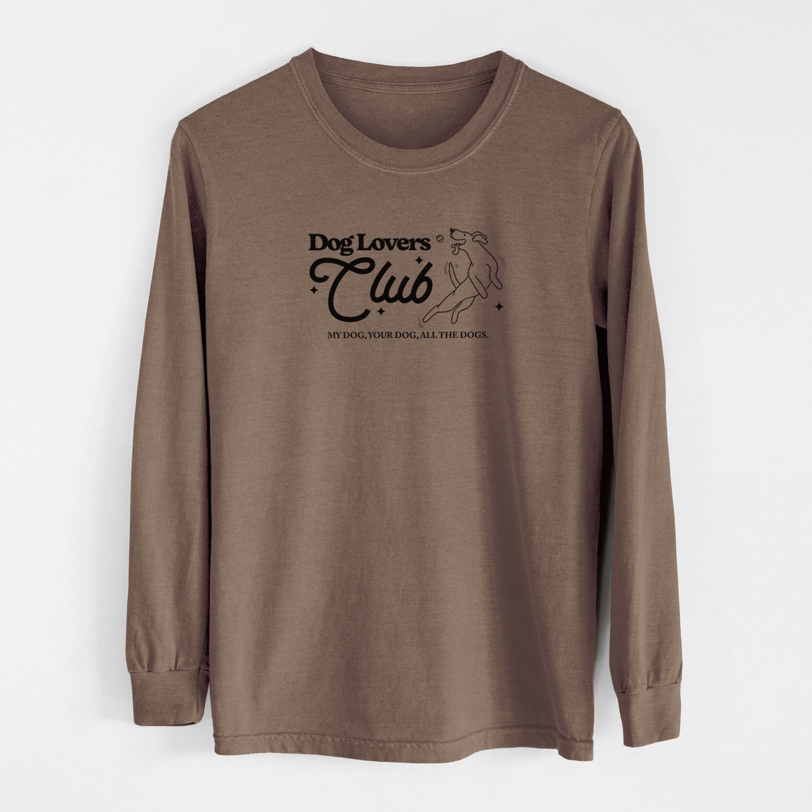 Dog Lovers Club - Men's Heavyweight 100% Cotton Long Sleeve
