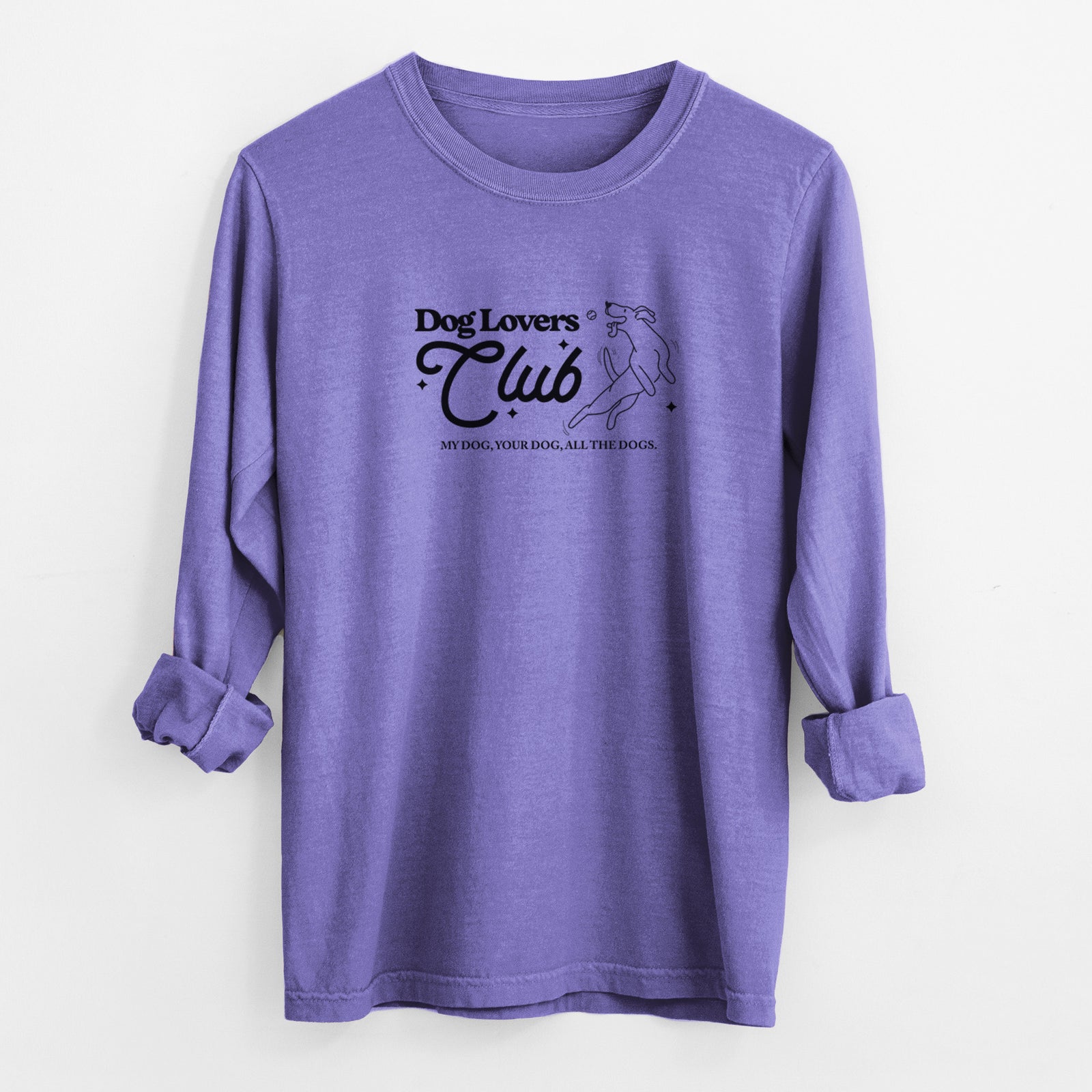 Dog Lovers Club - Men's Heavyweight 100% Cotton Long Sleeve