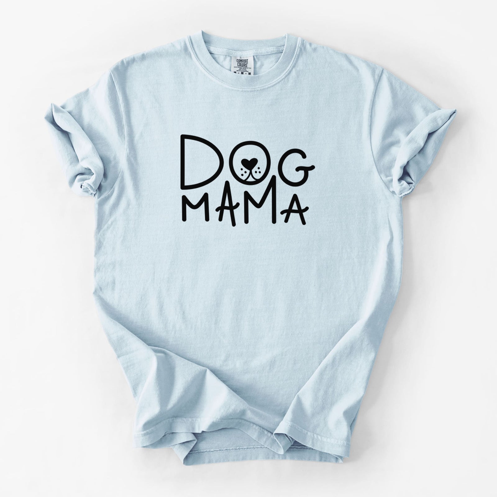 Dog Mama - Unisex Comfort Colors Garment-Dyed Heavyweight T-shirt in Chambray