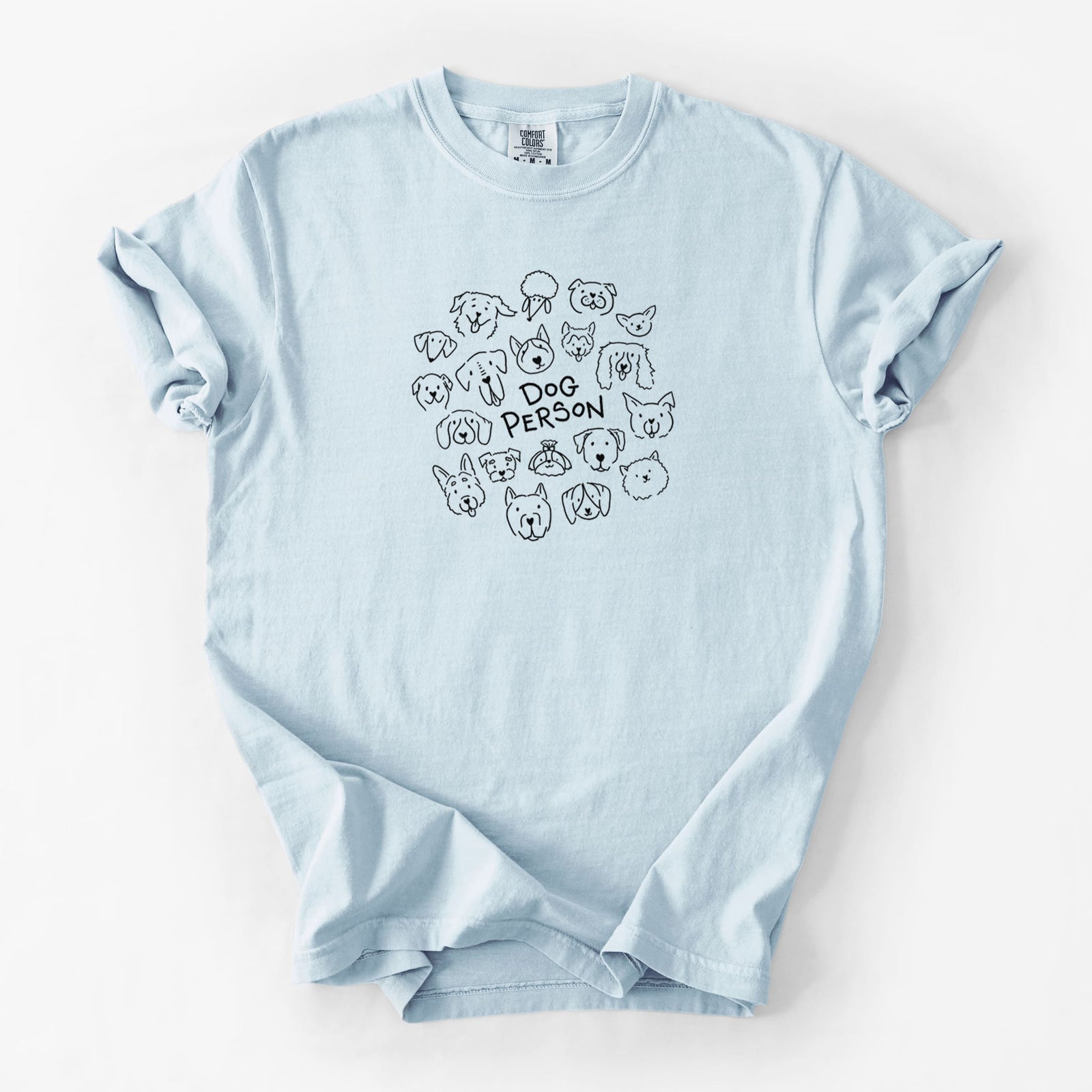 Dog Person - Unisex Comfort Colors Garment-Dyed Heavyweight T-shirt in Chambray