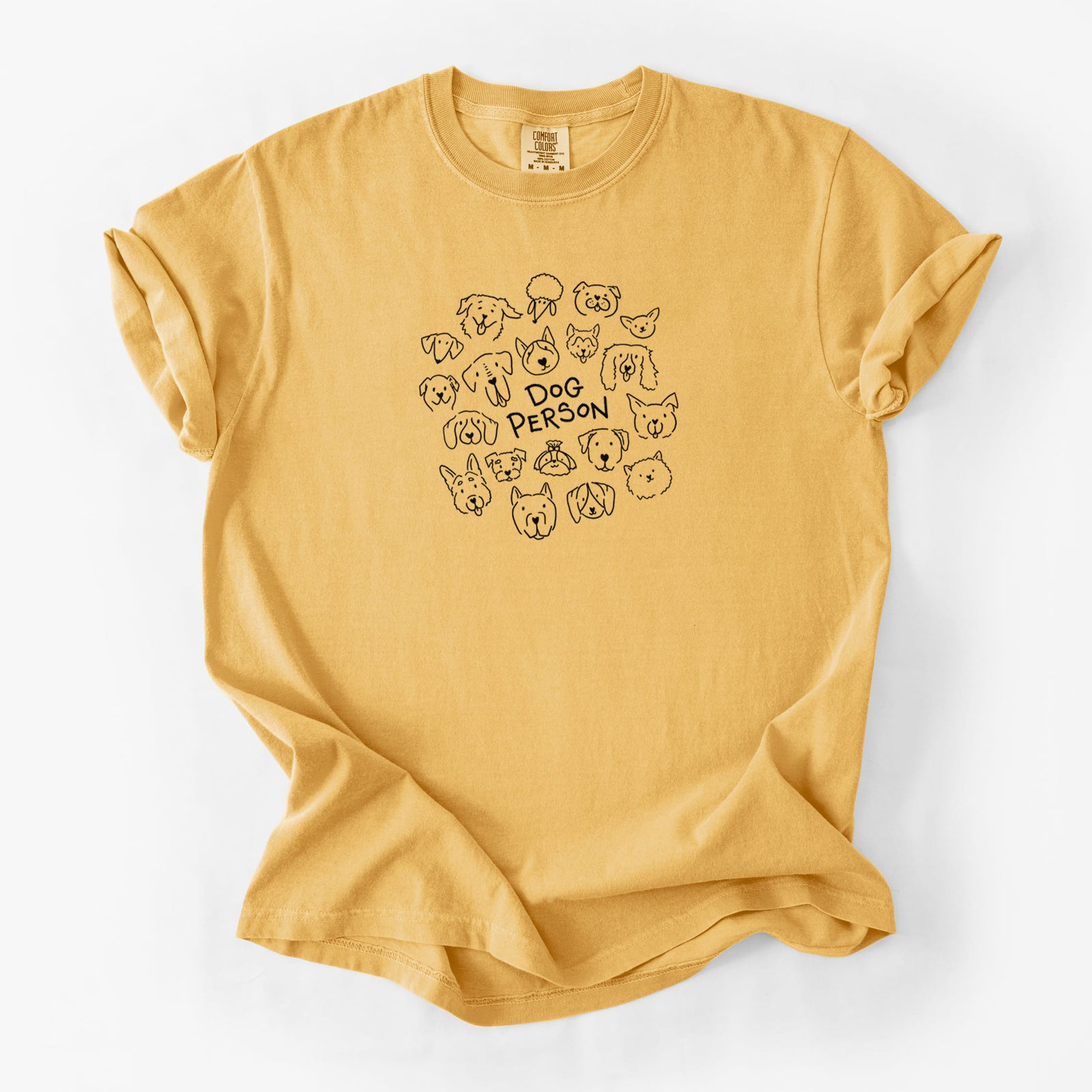Dog Person - Unisex Comfort Colors Garment-Dyed Heavyweight T-shirt in Golden Wheat