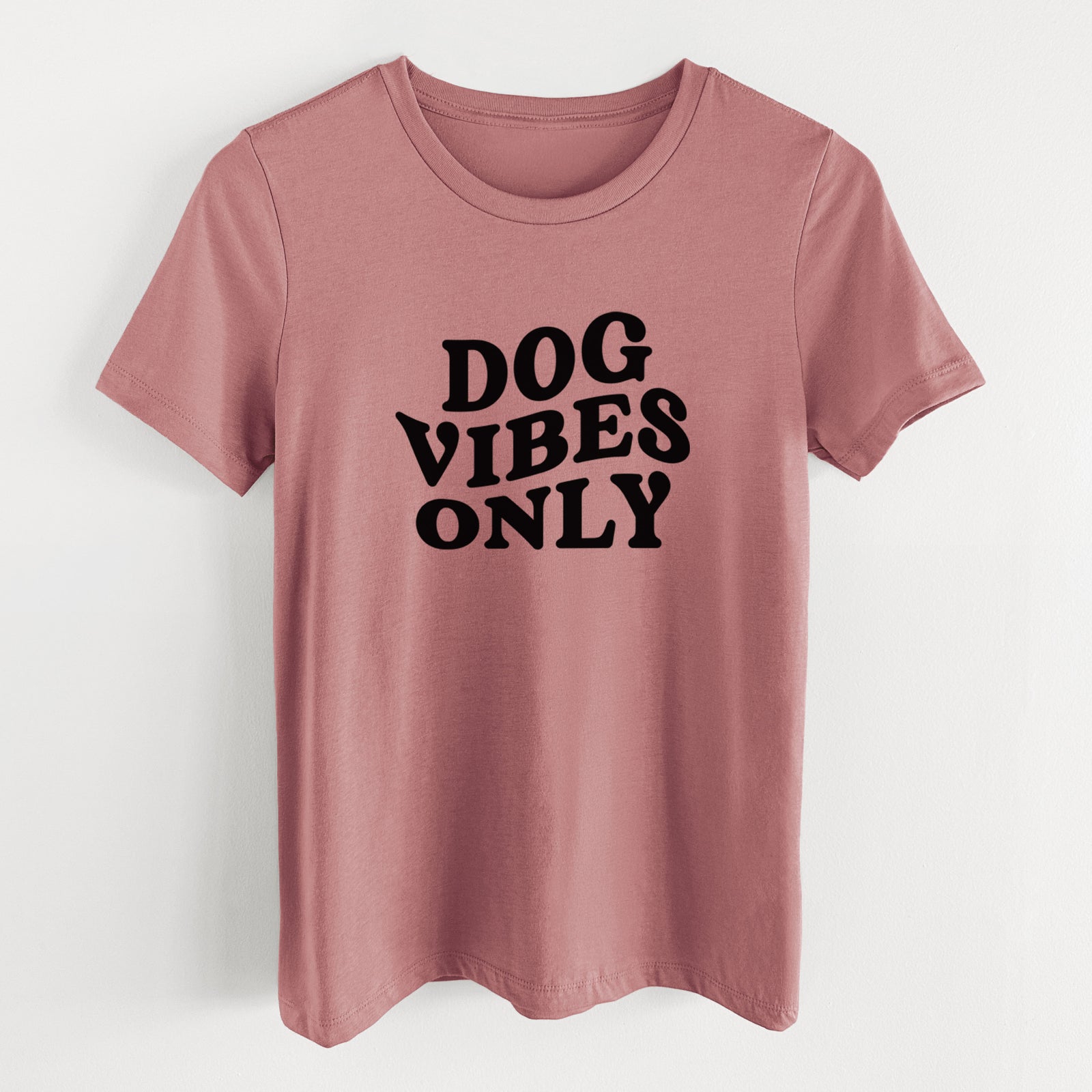 Dog Vibes Only - Women's Lightweight Relaxed Fit 100% Cotton Crewneck