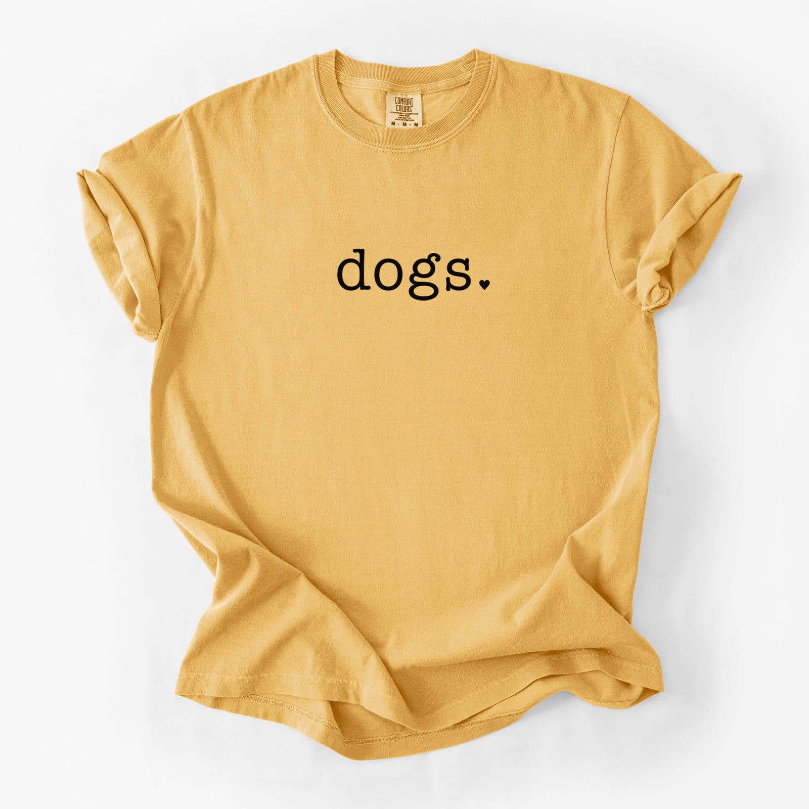Dogs. - Unisex Comfort Colors Garment-Dyed Heavyweight T-shirt in Golden Wheat