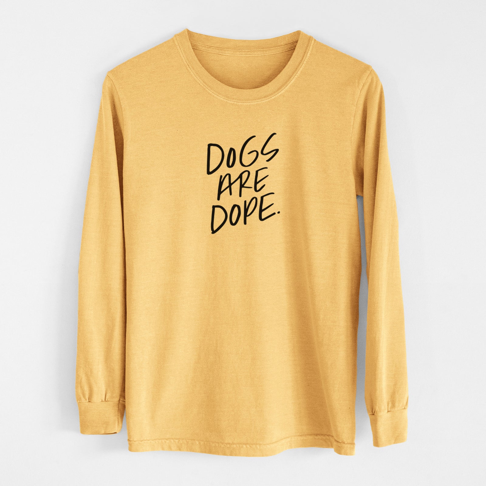 Dogs Are Dope - Men's Heavyweight 100% Cotton Long Sleeve
