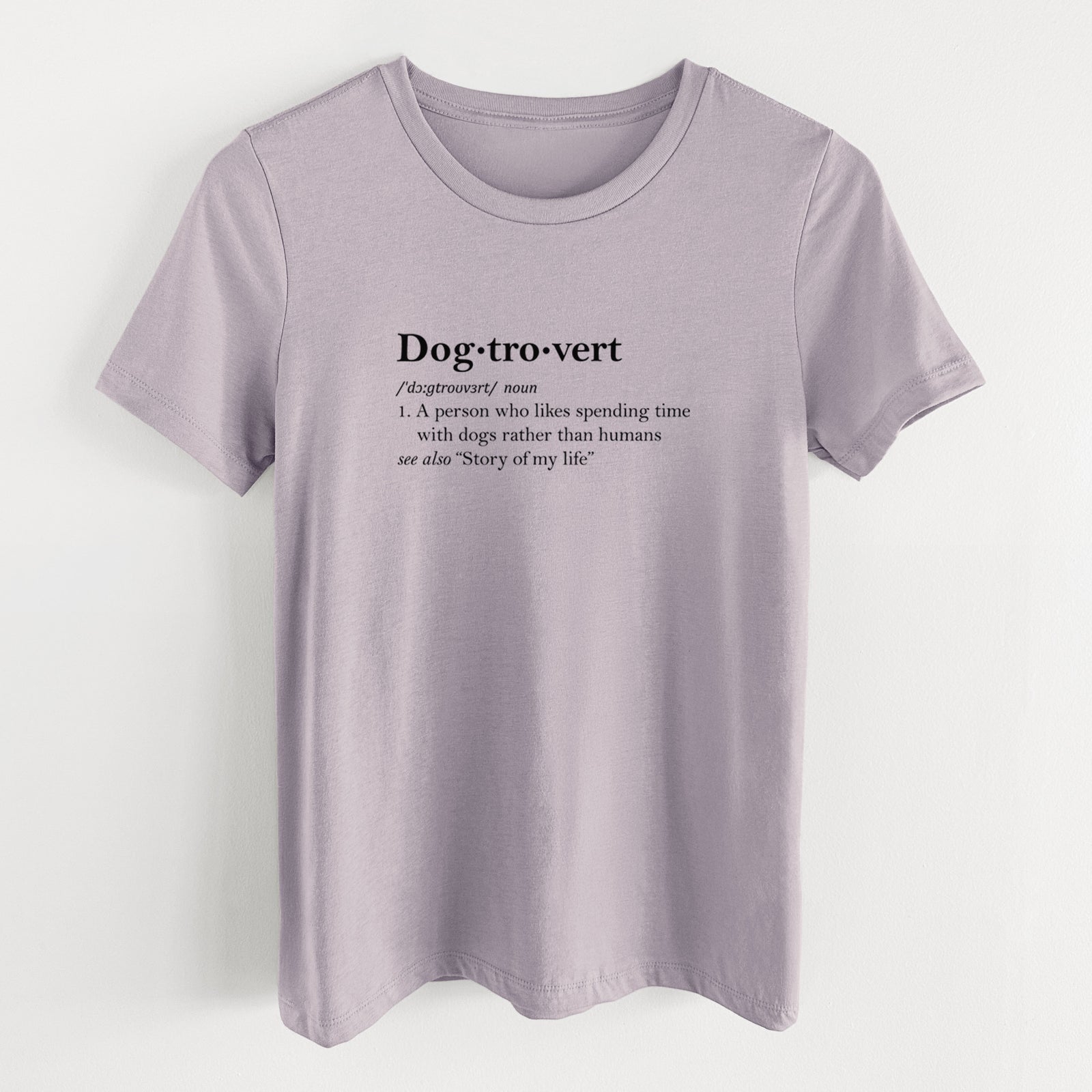 Dogtrovert Definition - Women's Lightweight Relaxed Fit 100% Cotton Crewneck