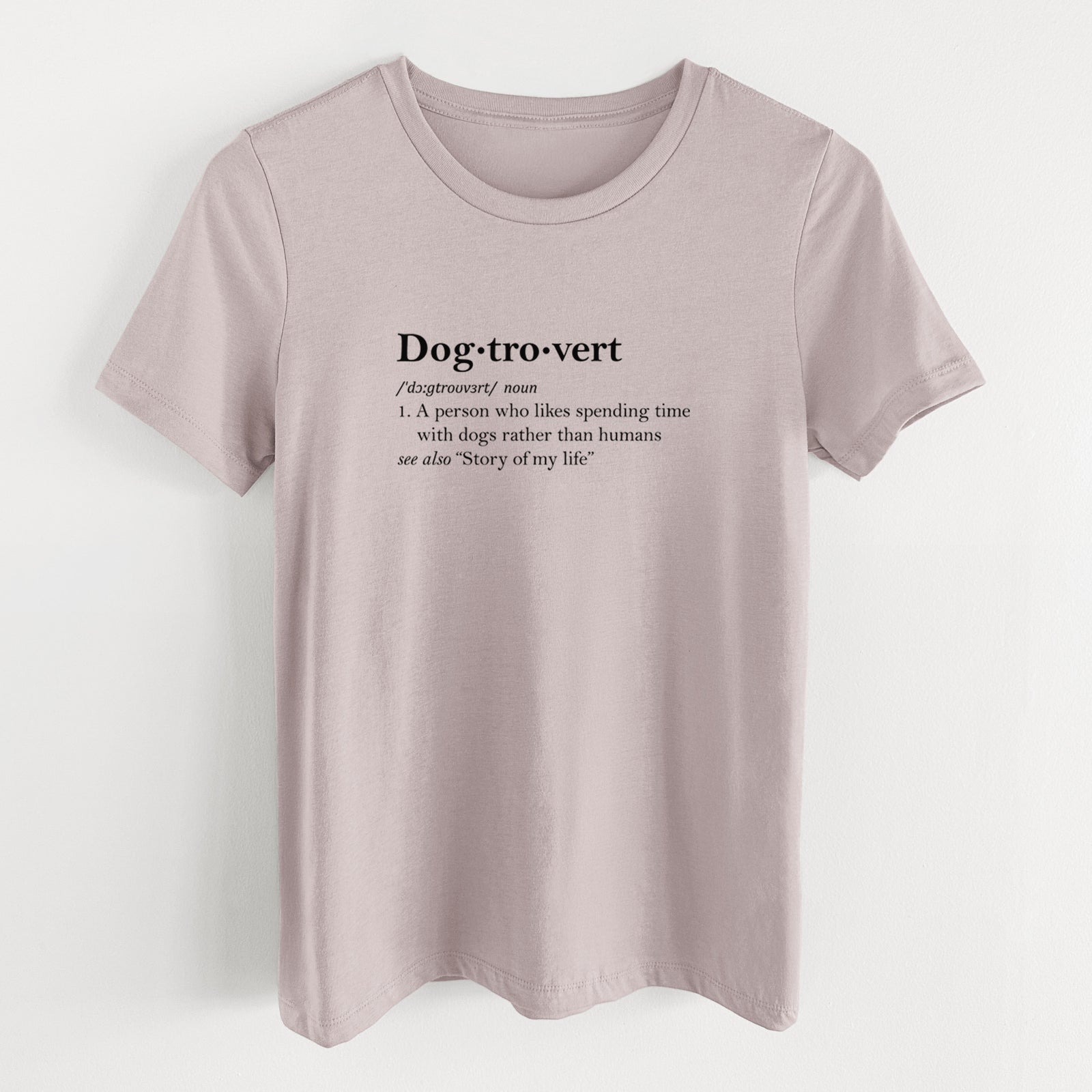 Dogtrovert Definition - Women's Lightweight Relaxed Fit 100% Cotton Crewneck