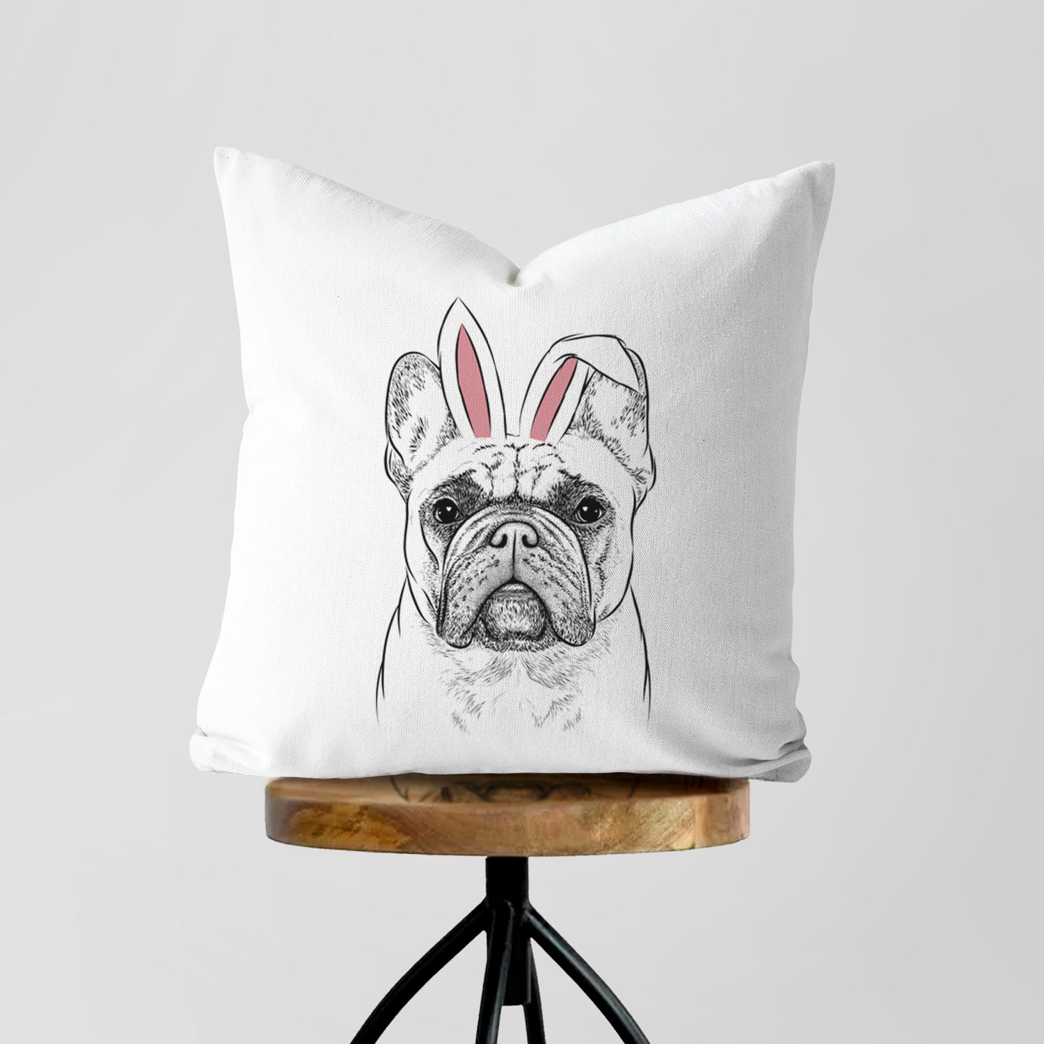 Acelynn the French Bulldog - Throw Pillow Cover