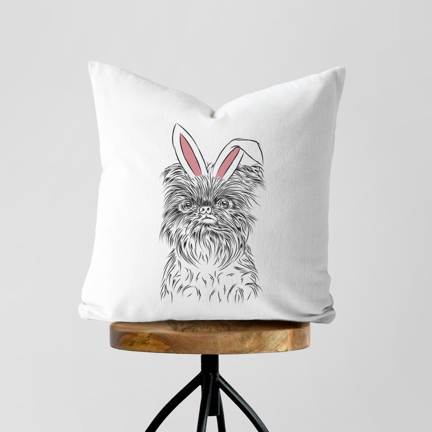 Alo the Brussels Griffon - Throw Pillow Cover