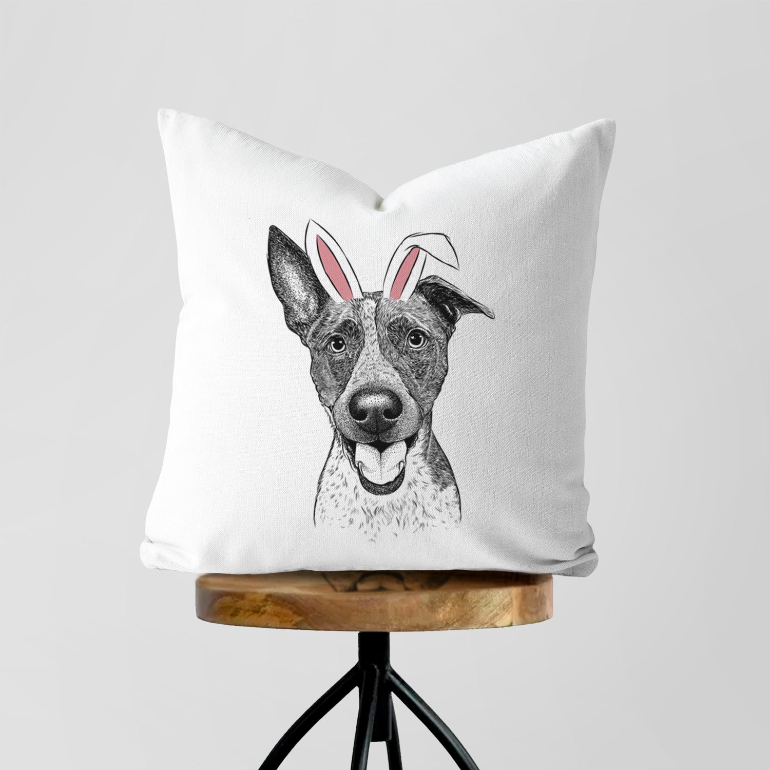 Amigo the Heeler Mix - Throw Pillow Cover