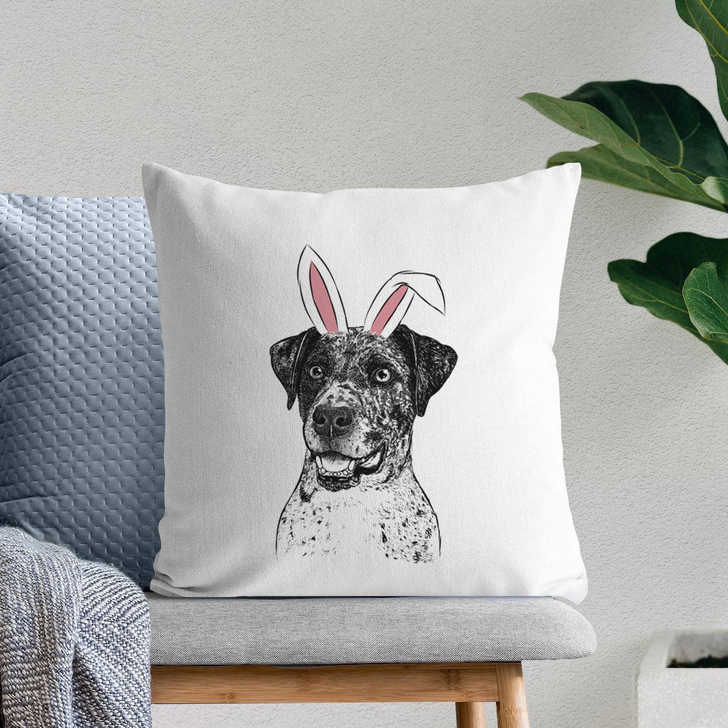 Argos the Catahoula - Throw Pillow Cover