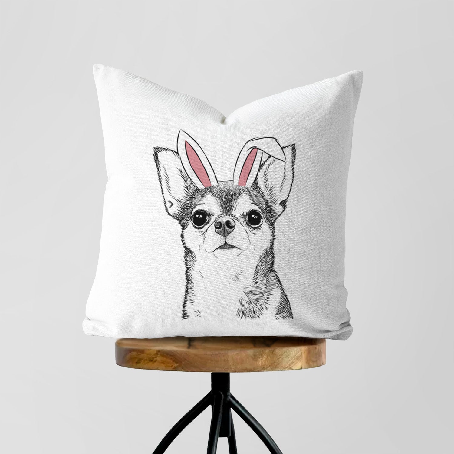 Baby the Chihuahua - Throw Pillow Cover