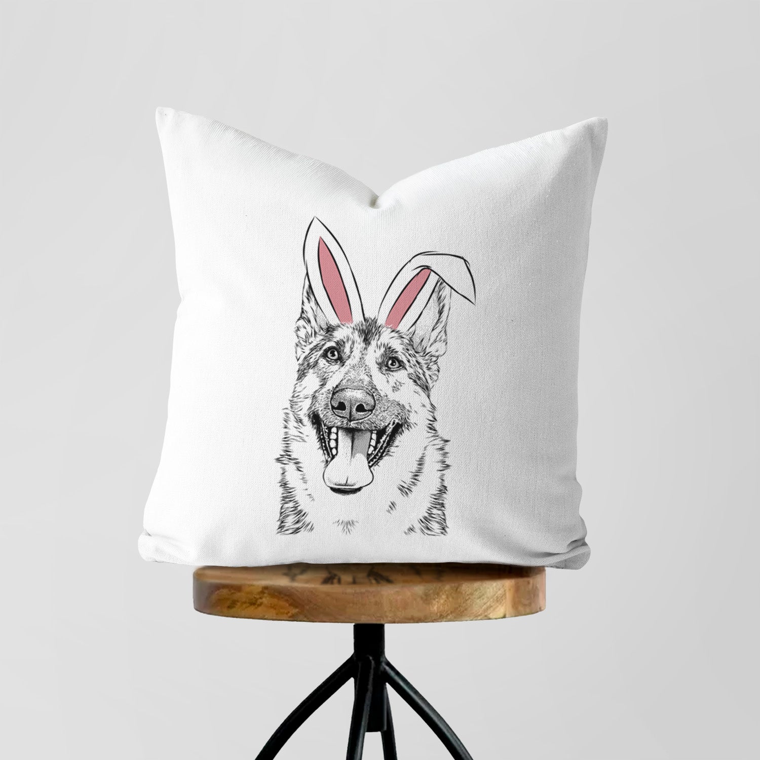 Benson the German Shepherd - Throw Pillow Cover