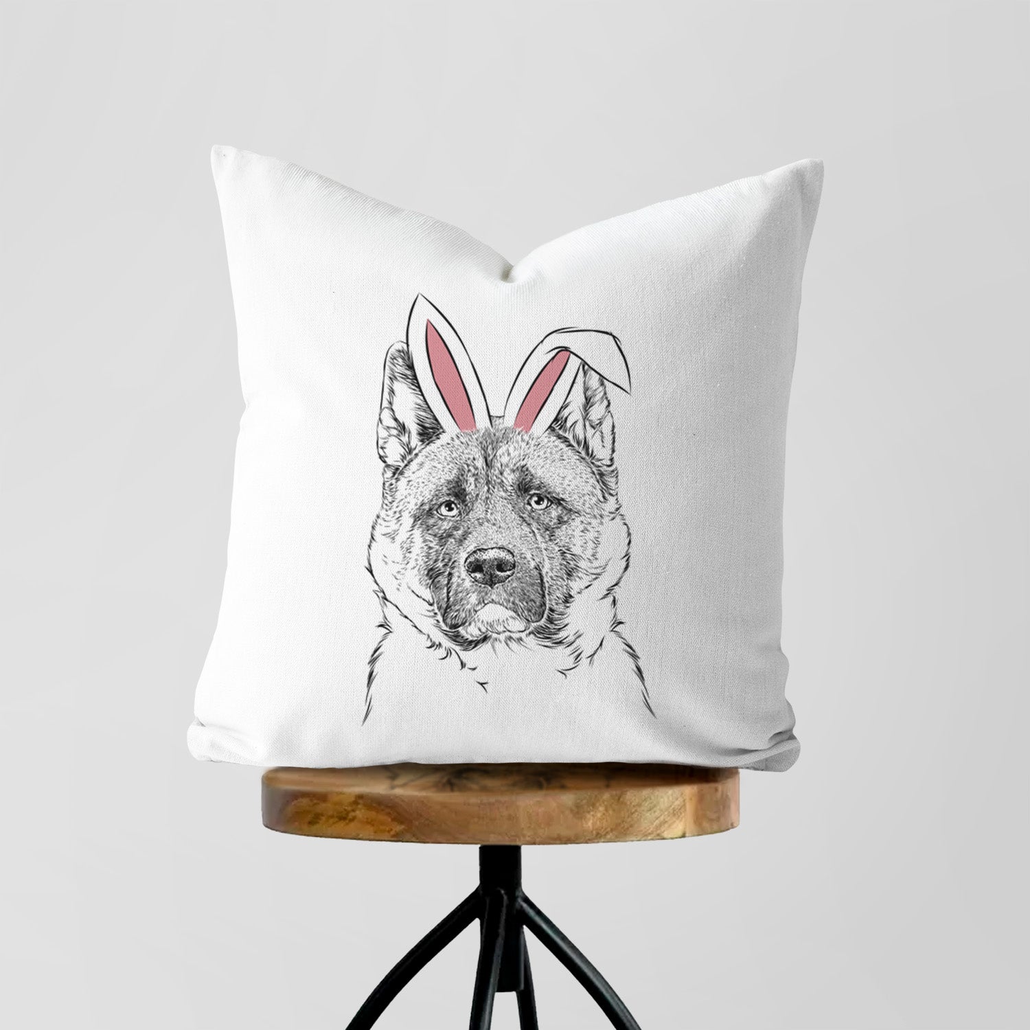 Bo the American Akita - Throw Pillow Cover