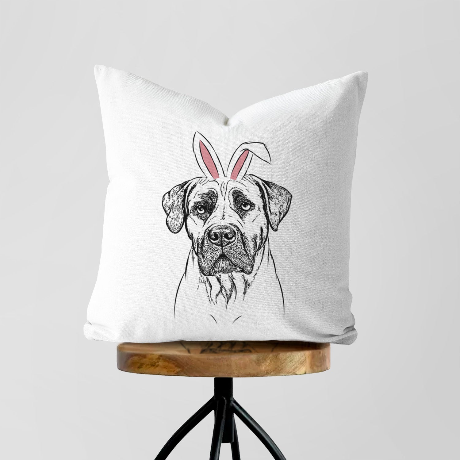 Boris the Boerboel - Throw Pillow Cover