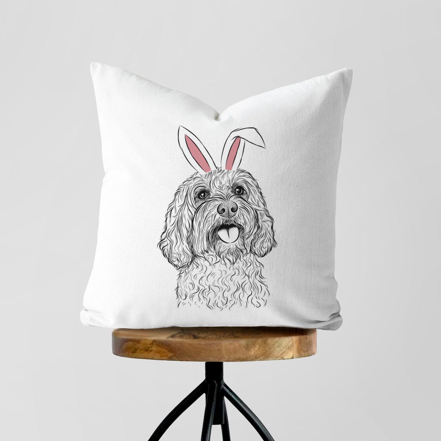 Cali the Cavapoo - Throw Pillow Cover