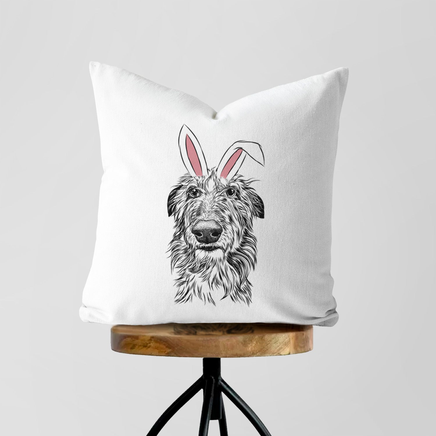 Cleod the Scottish Deerhound - Throw Pillow Cover