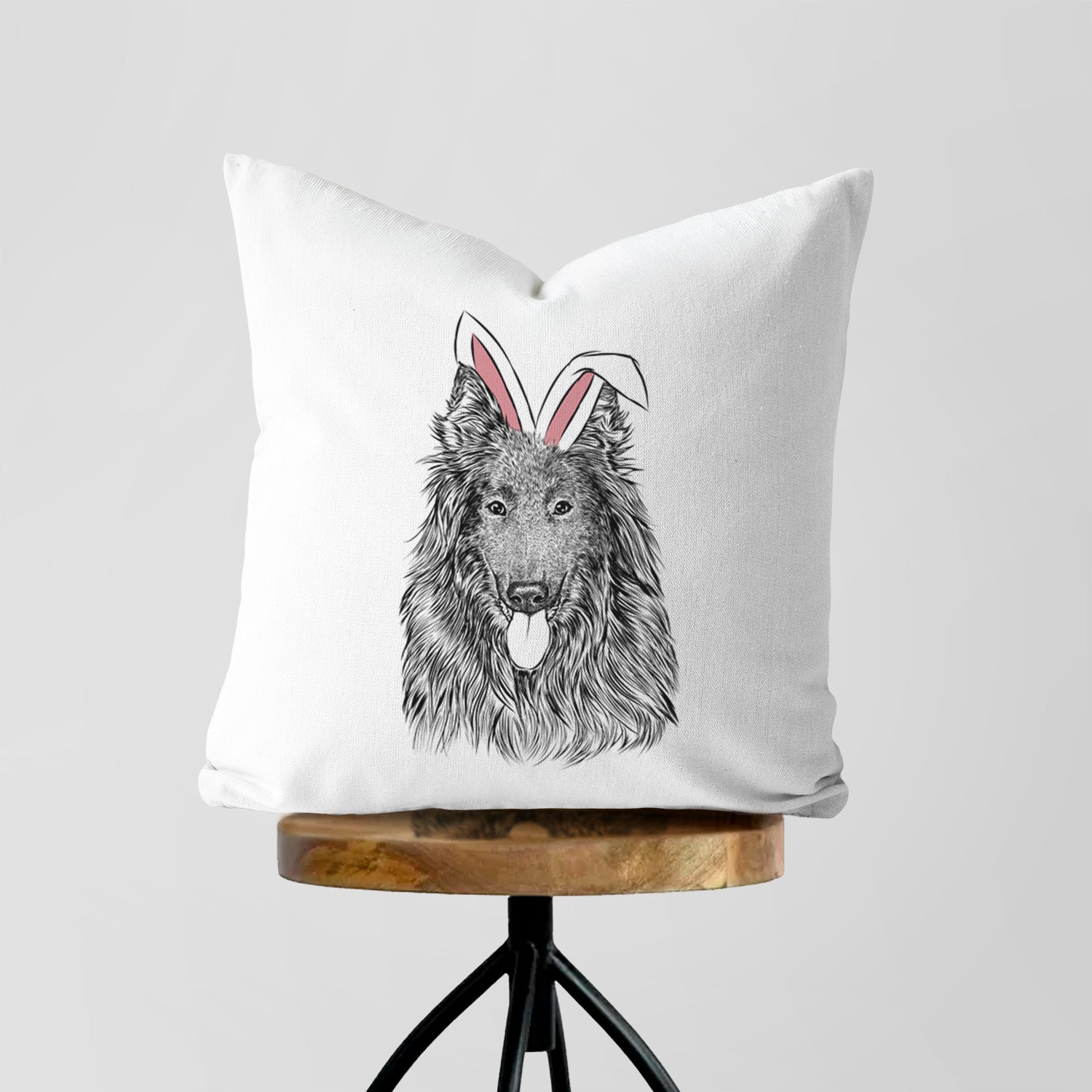 Daan the Belgian Shepherd - Throw Pillow Cover