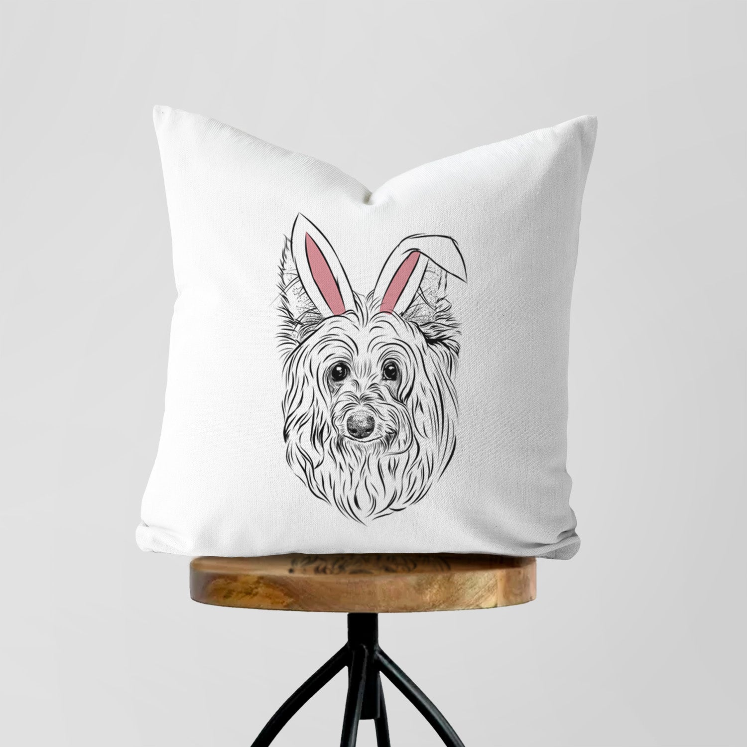 Daisy May the Silky Terrier - Throw Pillow Cover