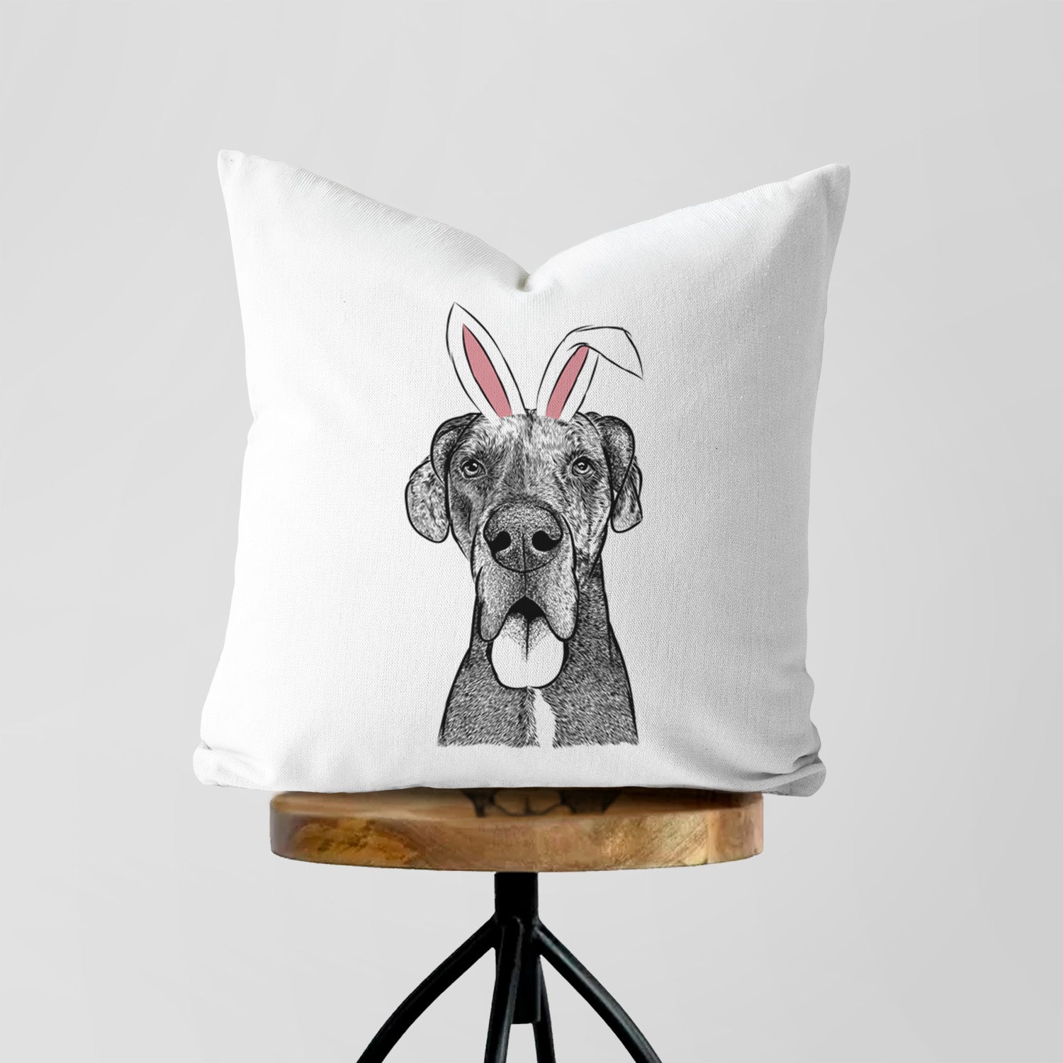 Eli the Great Dane - Throw Pillow Cover