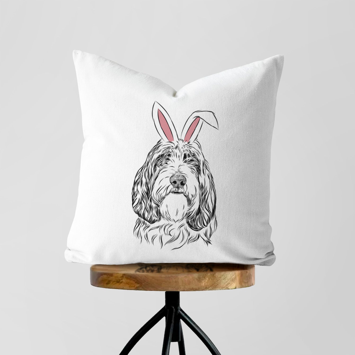 Gerard the Petit Basset Griffon Vendeen - Throw Pillow Cover