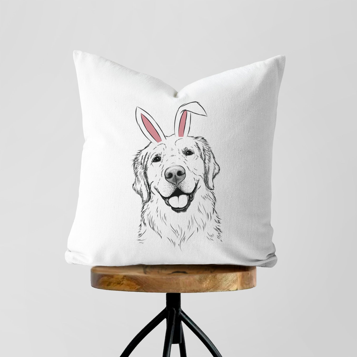 Griffin the Golden Retriever - Throw Pillow Cover