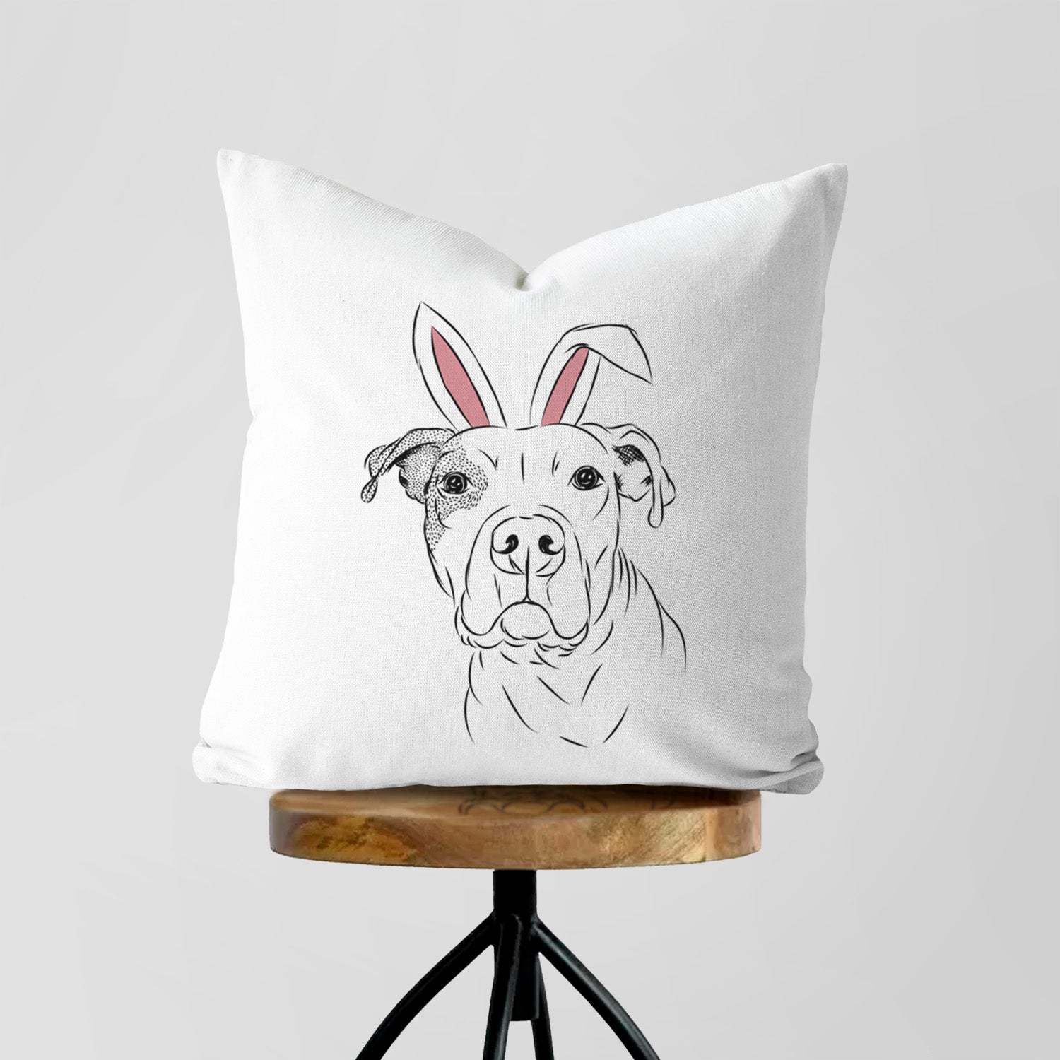 Gummy the Pitbull - Throw Pillow Cover