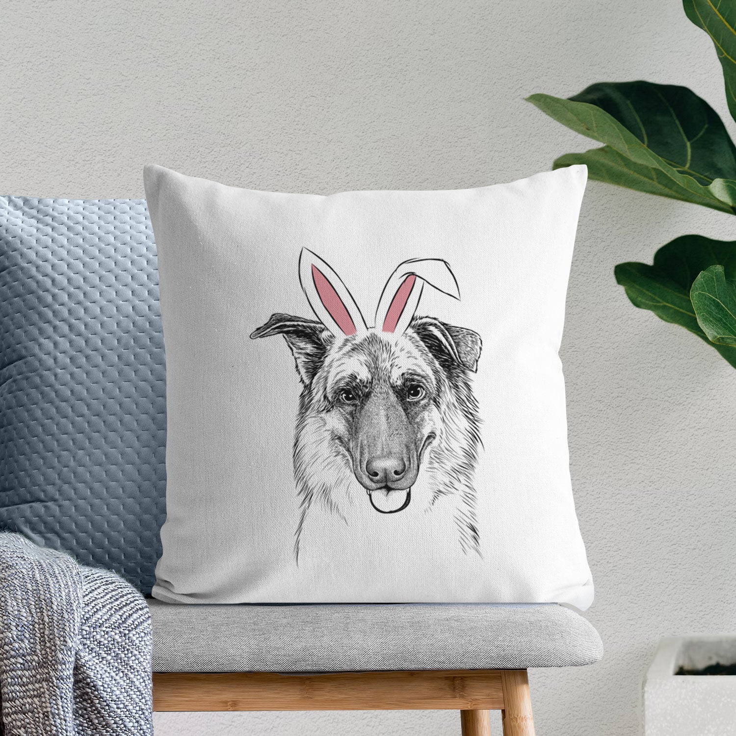 Henry the German Shepherd - Throw Pillow Cover