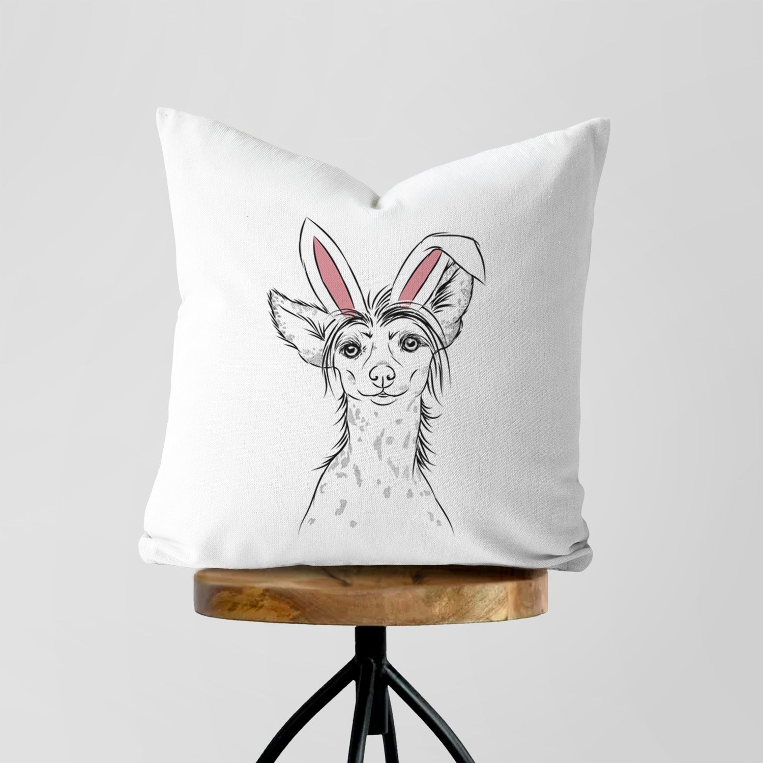 Hudson the Chinese Crested - Throw Pillow Cover