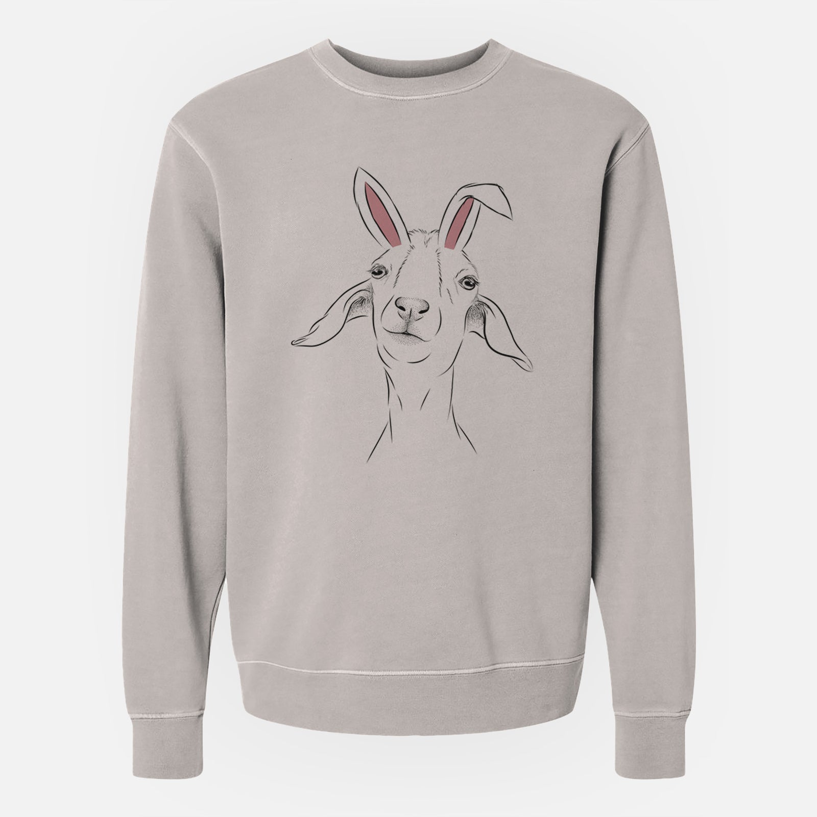 Easter Kara Dune the Spanish Boer Goat - Unisex Pigment Dyed Crew Sweatshirt