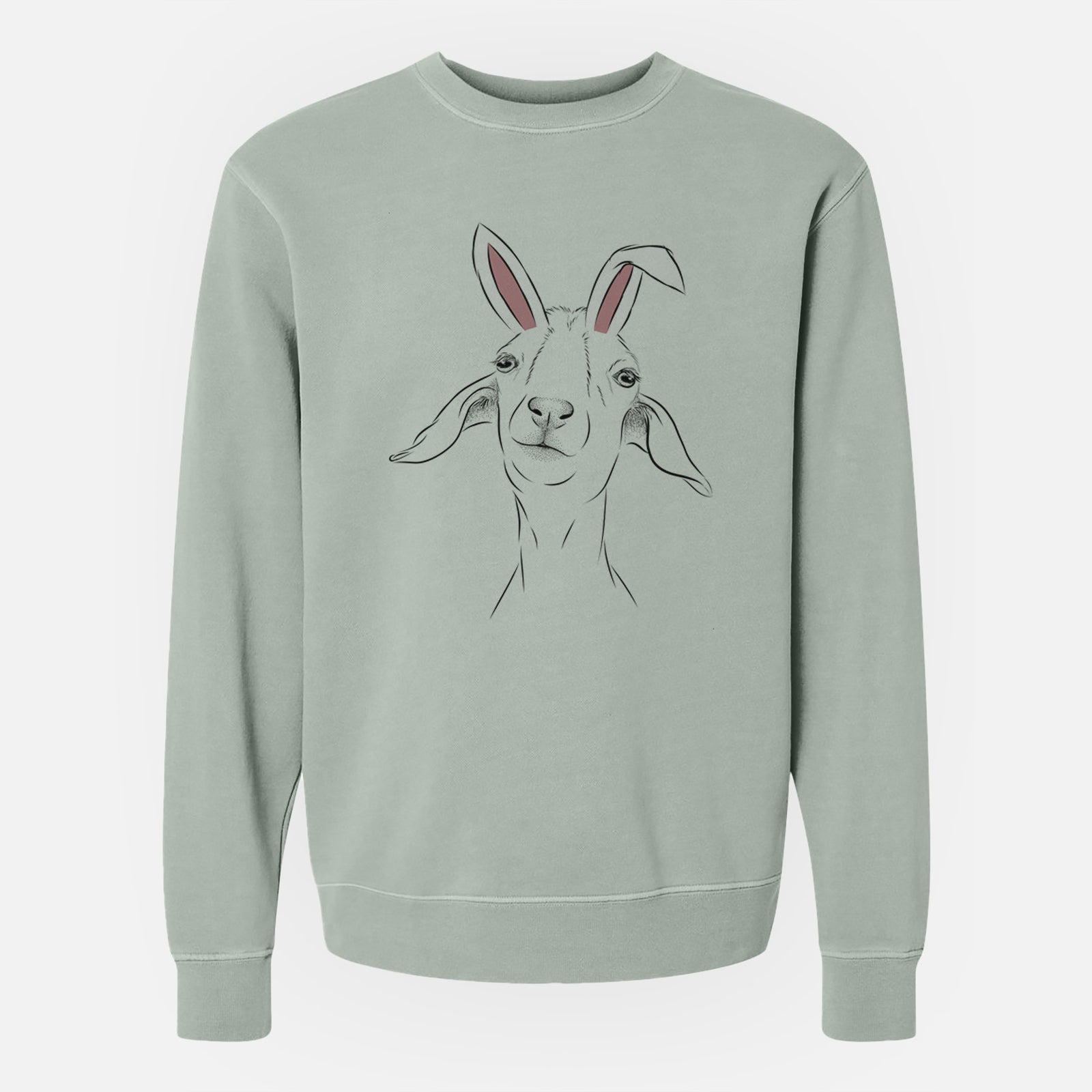 Easter Kara Dune the Spanish Boer Goat - Unisex Pigment Dyed Crew Sweatshirt