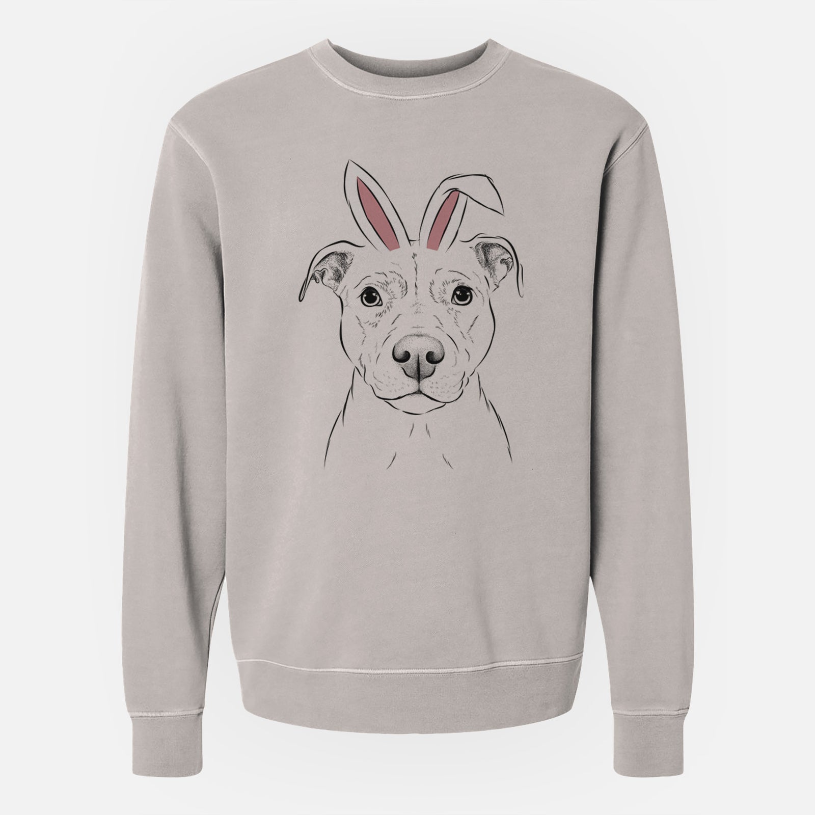 Easter Khaleesi the Pitbull - Unisex Pigment Dyed Crew Sweatshirt