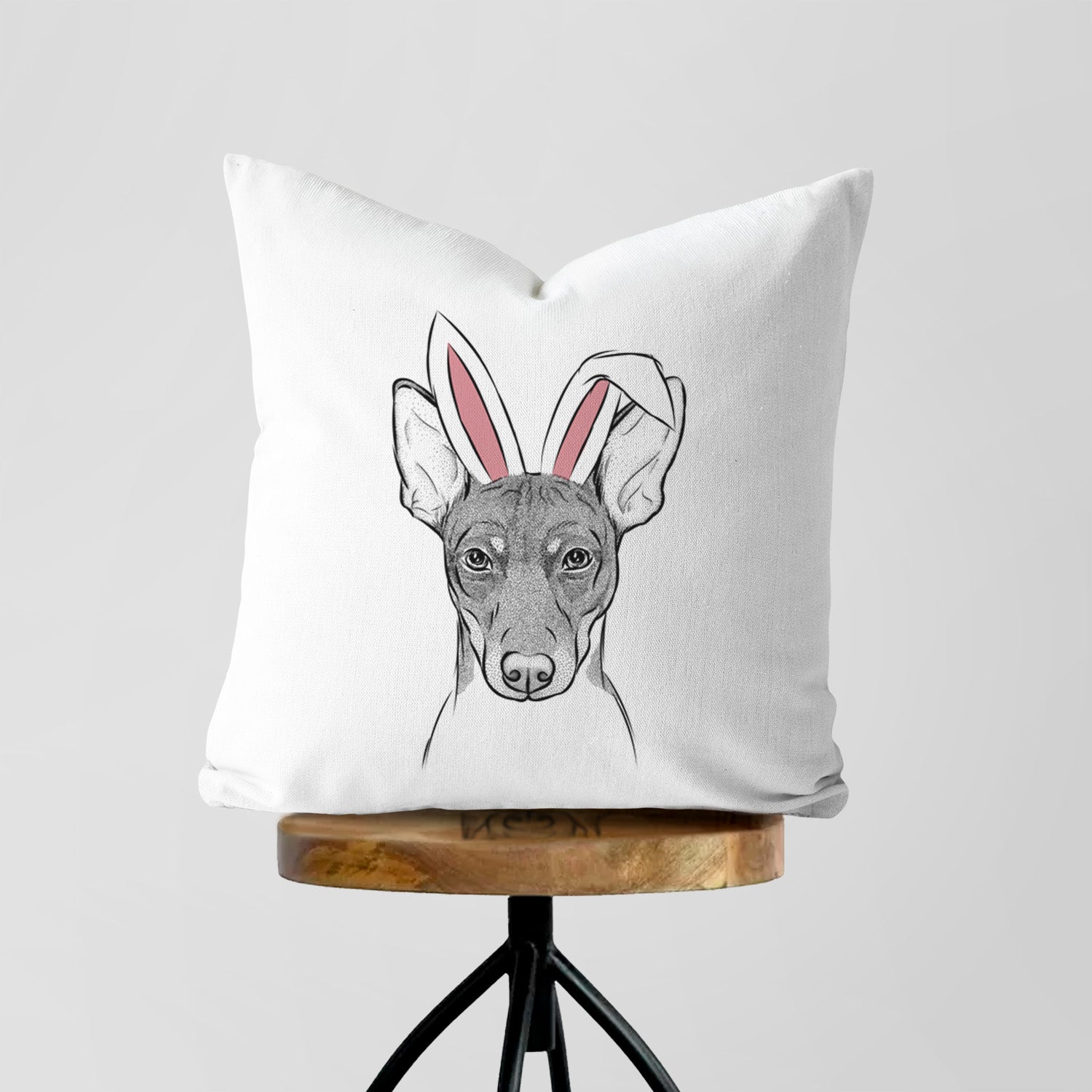 Knox the Rat Terrier - Throw Pillow Cover