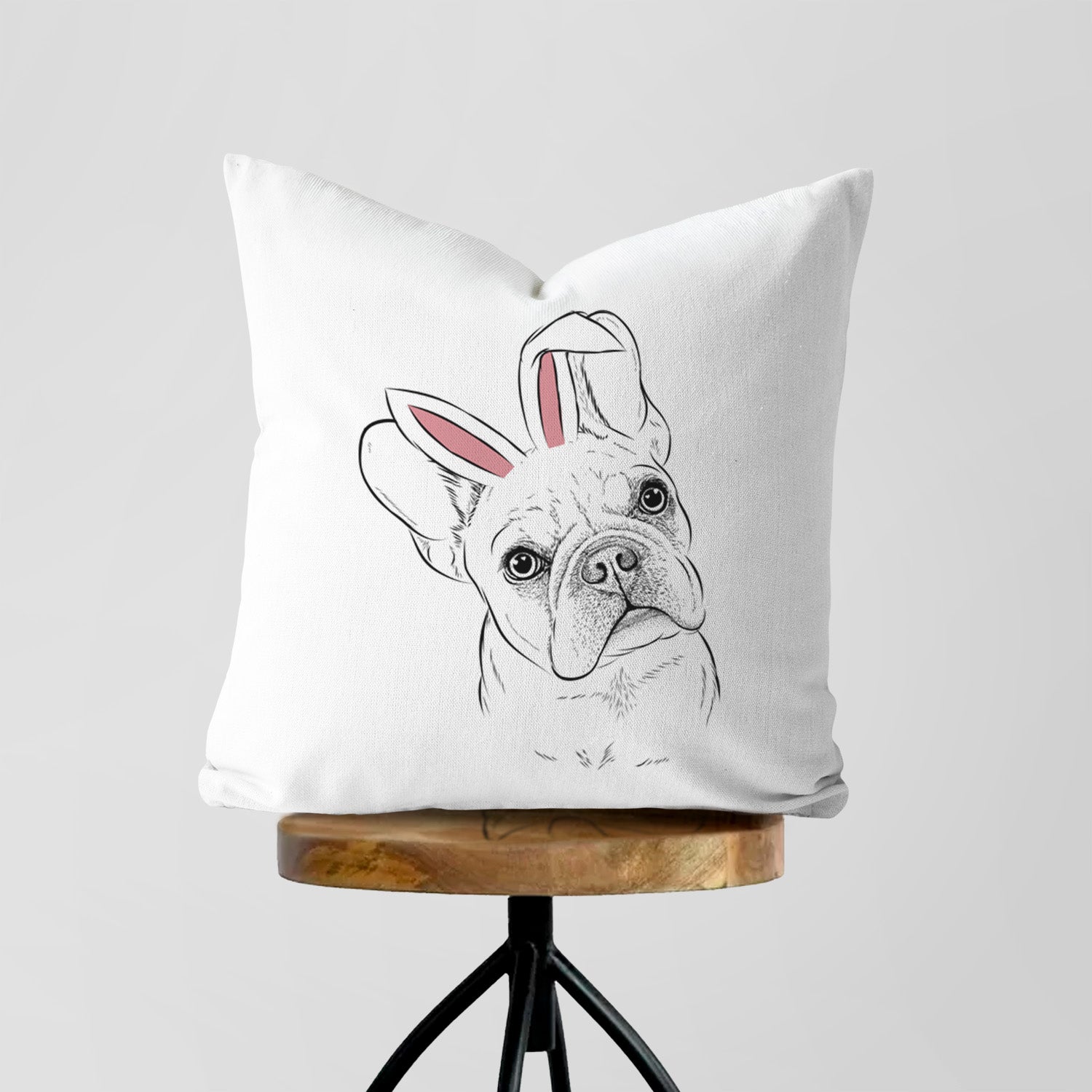Loki the French Bulldog - Throw Pillow Cover