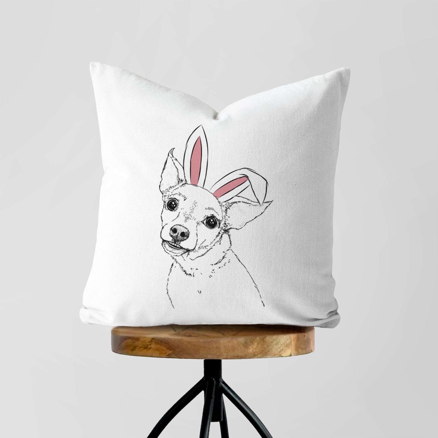 Lola the Chiweenie - Throw Pillow Cover