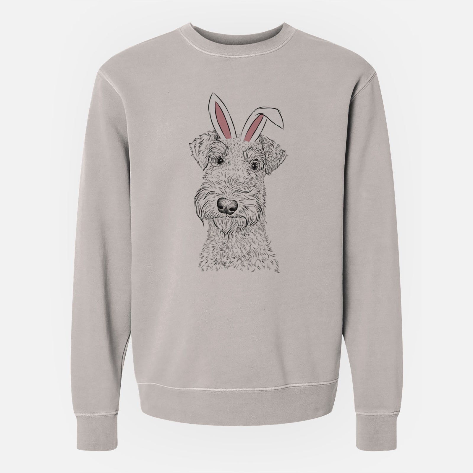 Easter Roc Haven Maggie May the Airedale Terrier - Unisex Pigment Dyed Crew Sweatshirt