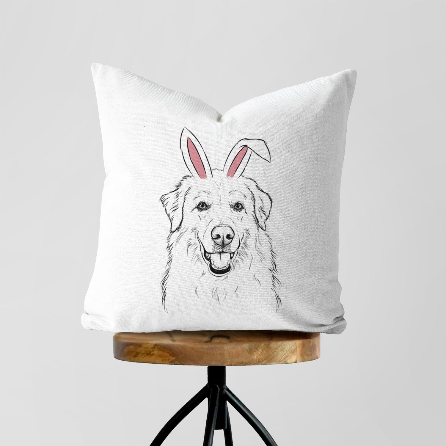 Meg the Great Pyrenees - Throw Pillow Cover