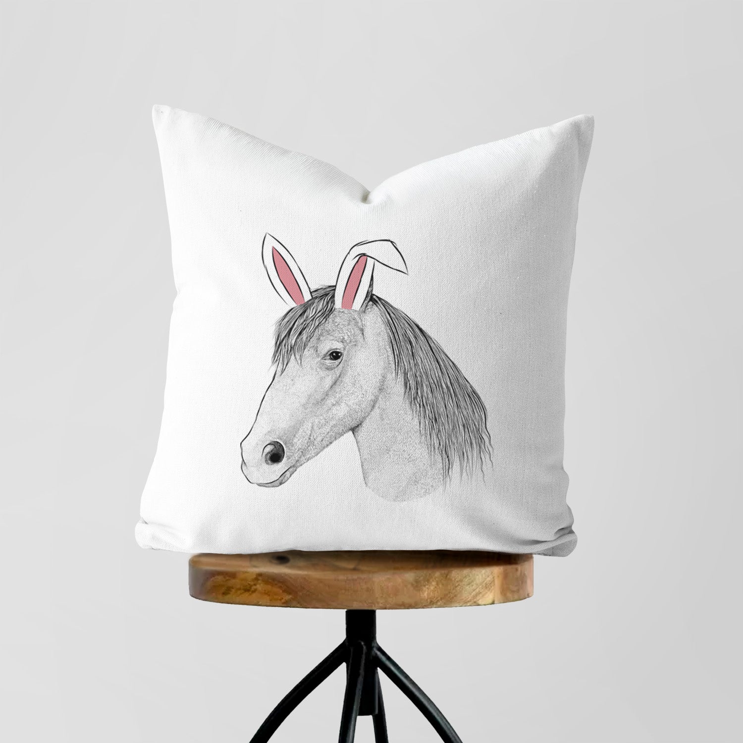 Midnight the Missouri Foxtrotter Horse - Throw Pillow Cover