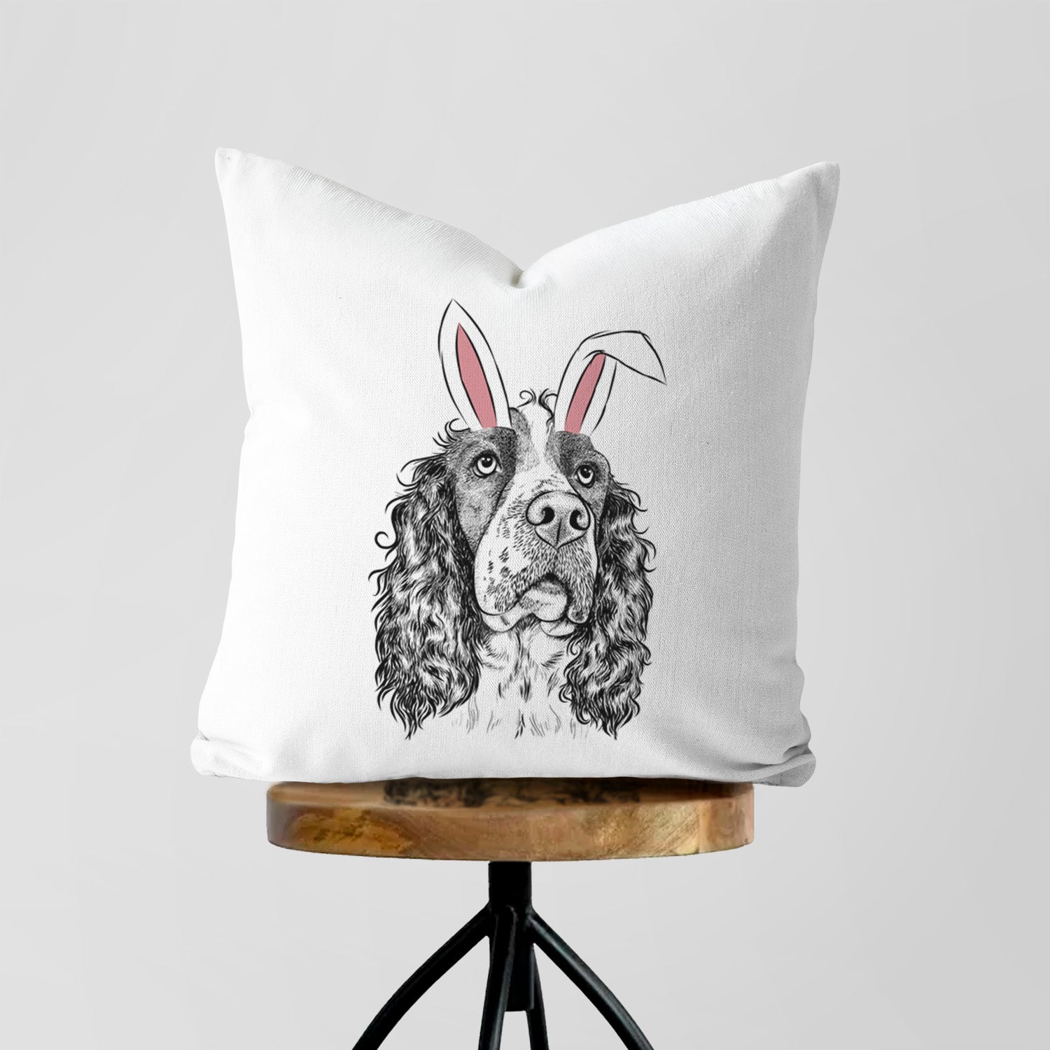 Millie Mae the English Springer Spaniel - Throw Pillow Cover