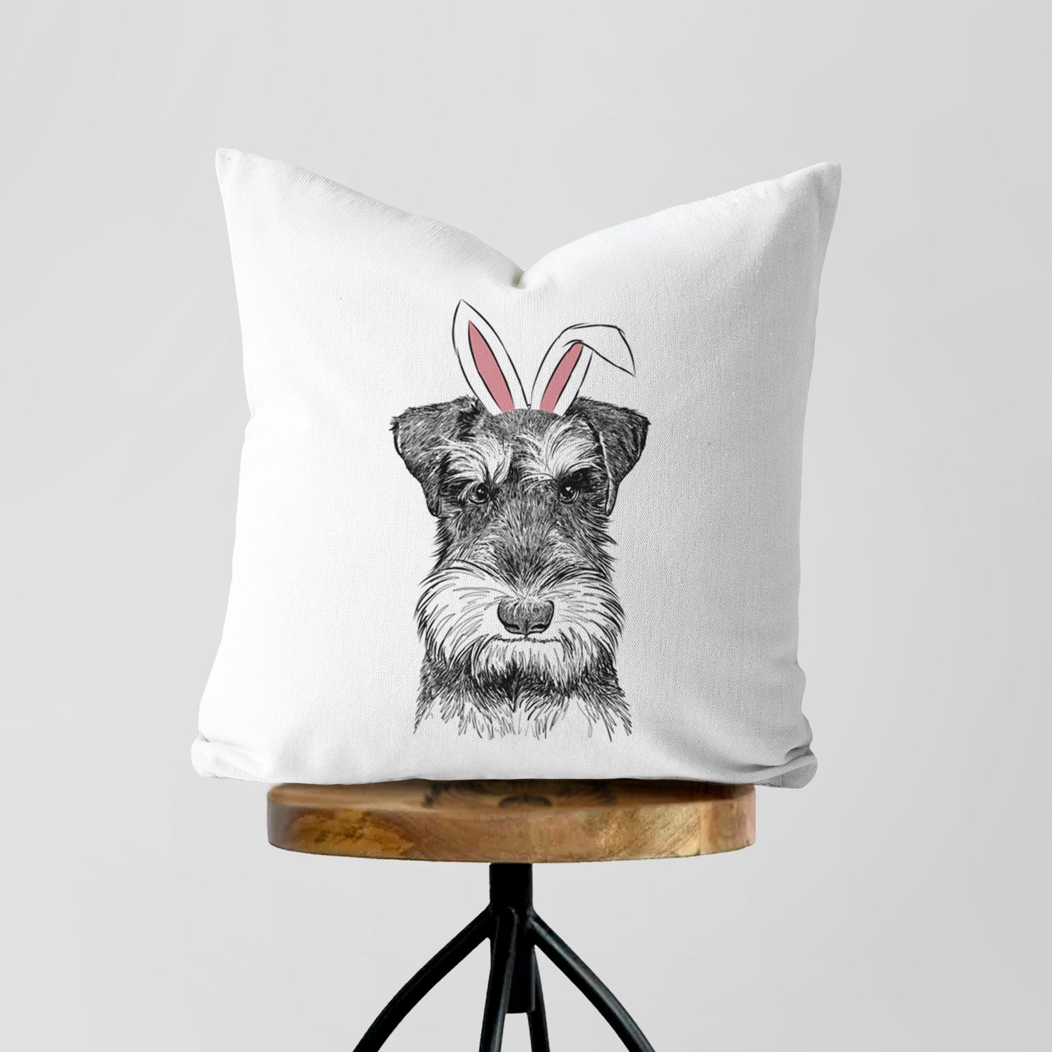 Murphy the Mini Schnauzer - Throw Pillow Cover
