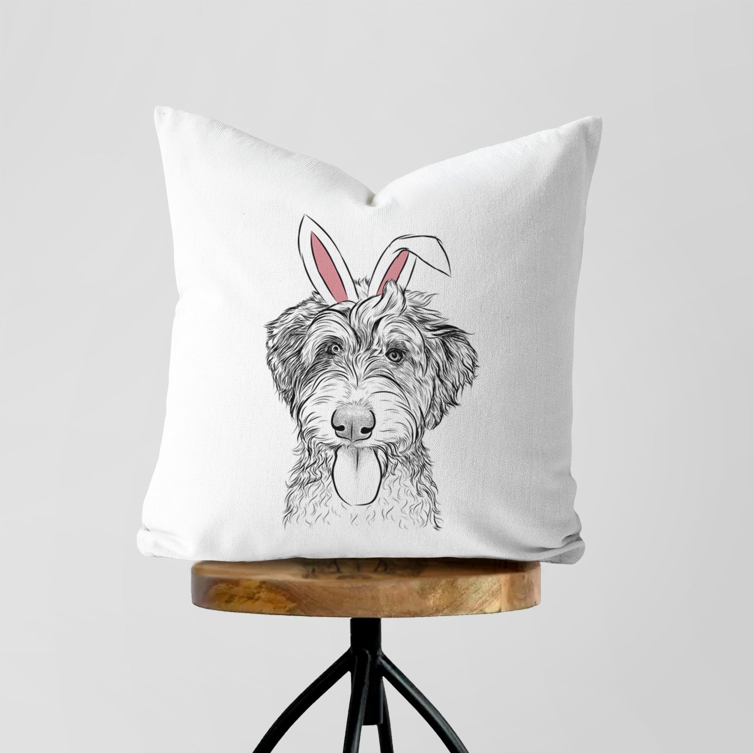 Myrtle Mae the Aussiedoodle - Throw Pillow Cover