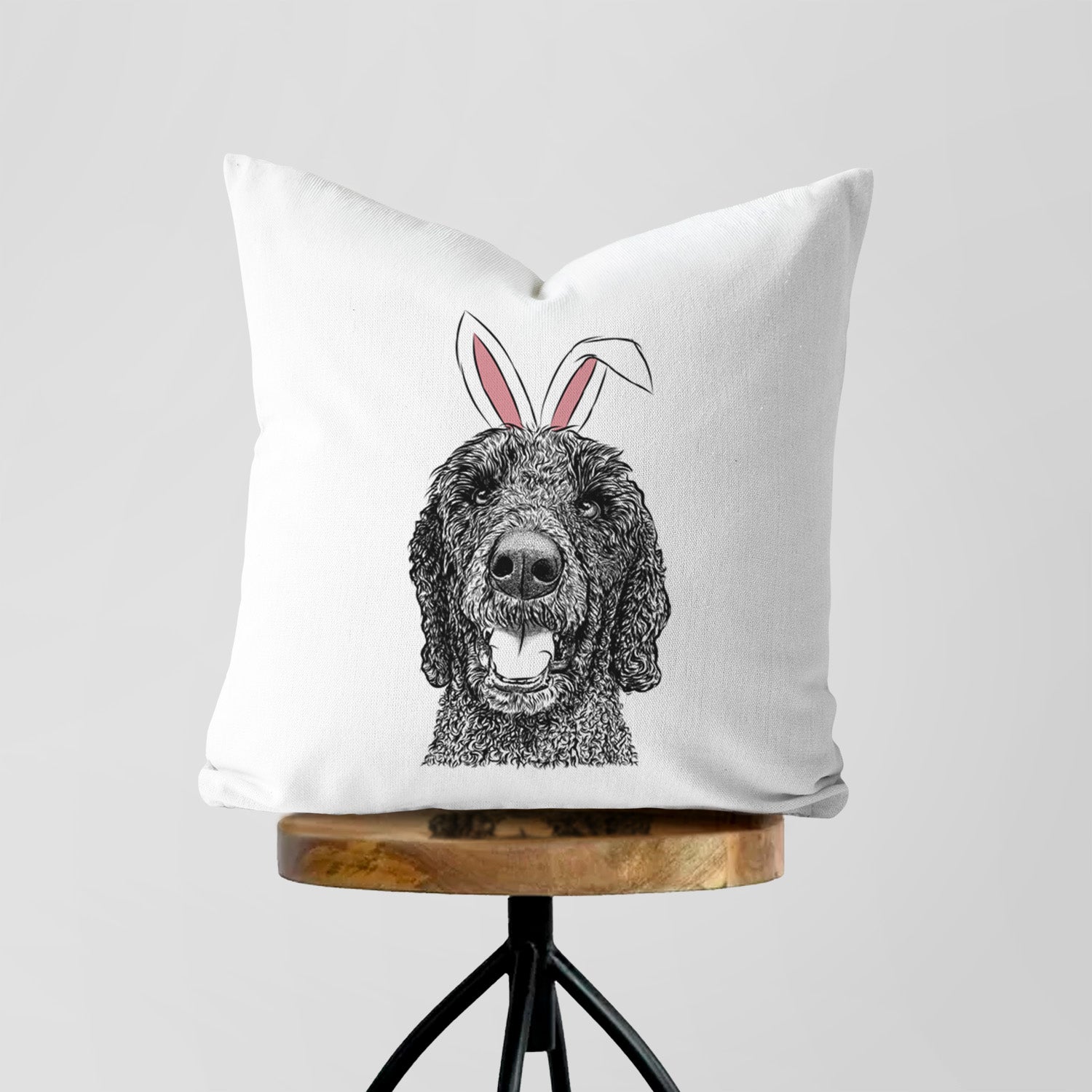 Obi James the Goldendoodle - Throw Pillow Cover
