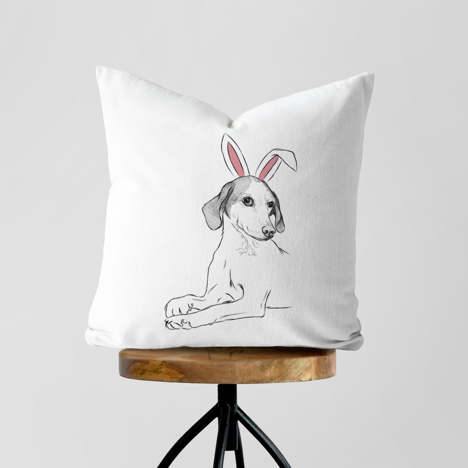 Opie the Foxhound - Throw Pillow Cover